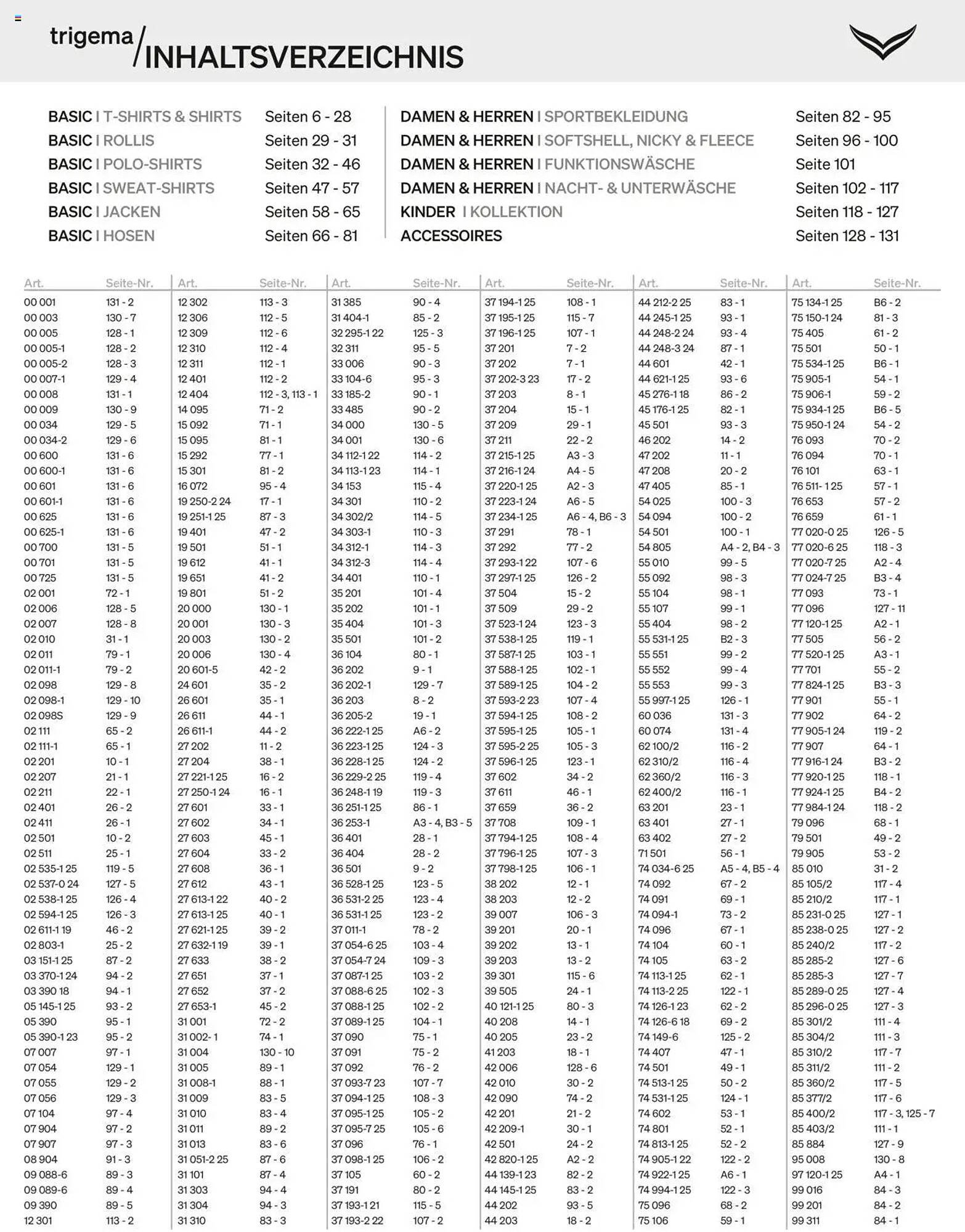 Trigema Prospekt (2025-09-01 - 2026-02-28) | 3