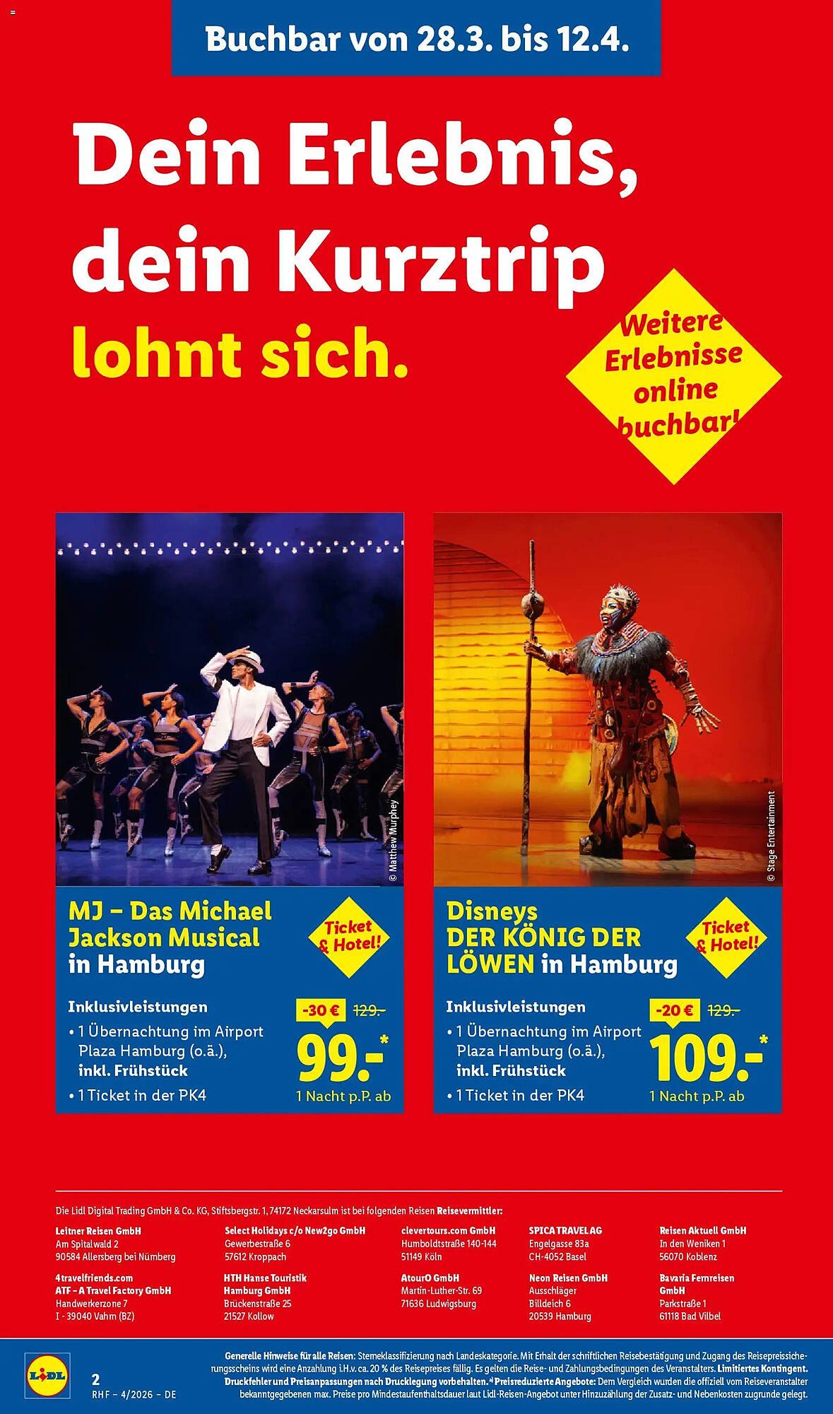 Lidl Reisen Prospekt