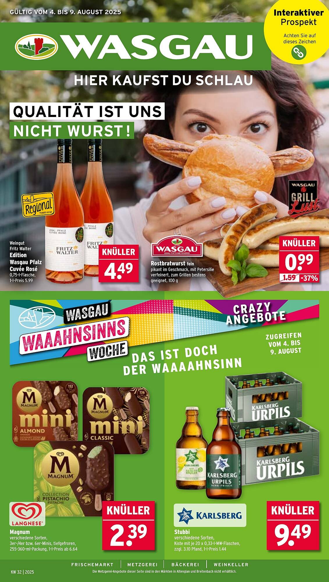 Wasgau Prospekt (2025-08-04 - 2025-08-09) | 1