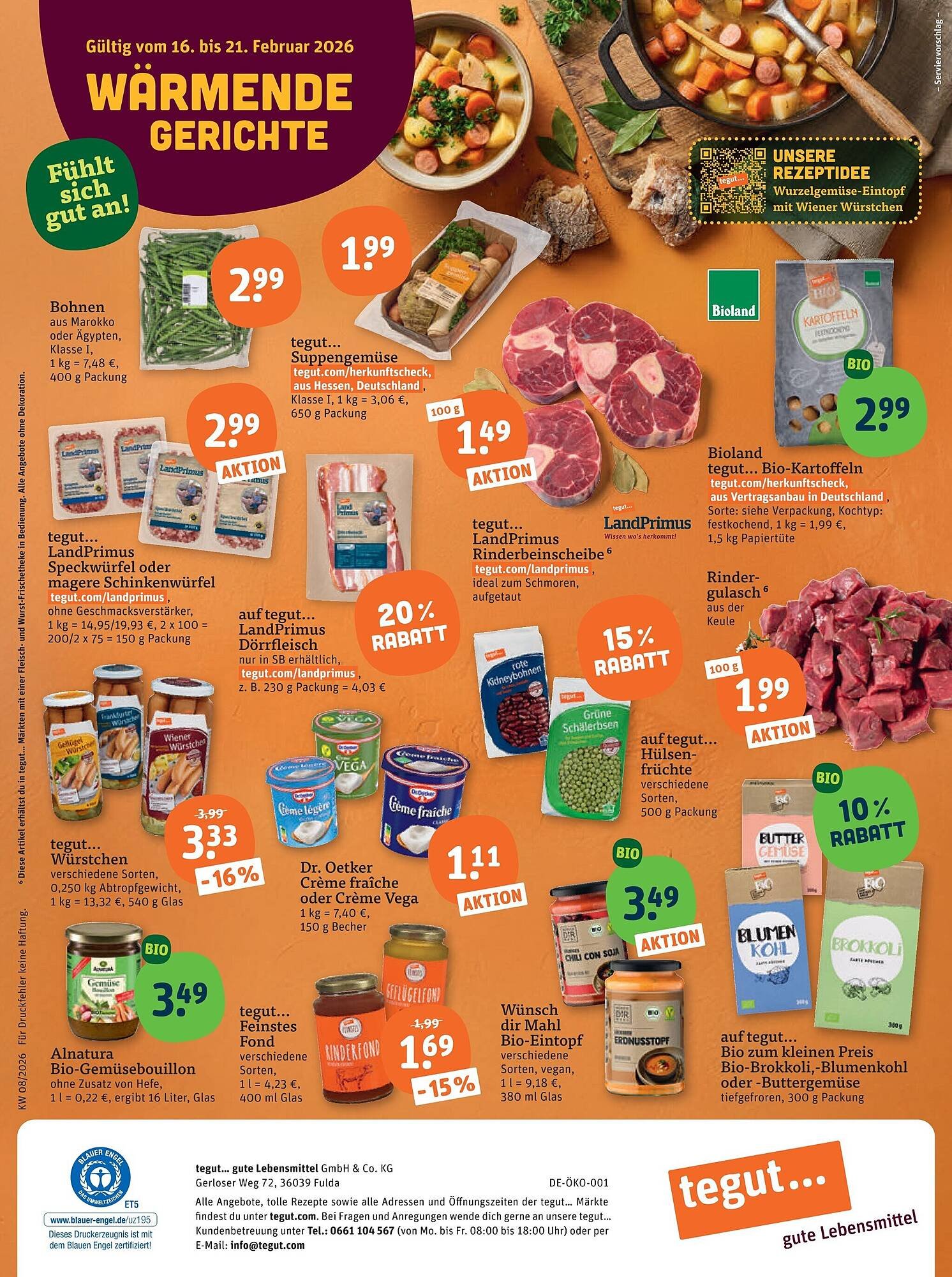Tegut Prospekt (2026-02-16 - 2026-02-21)