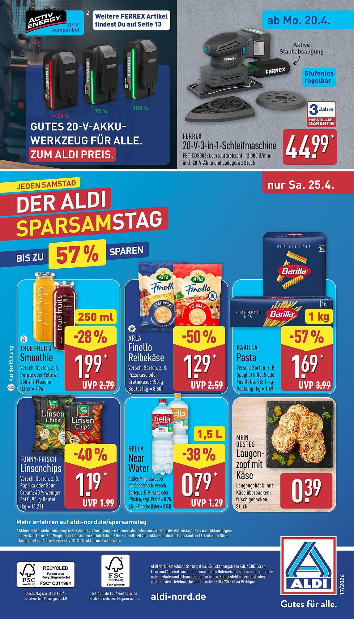 Aldi Nord Prospekt (2026-04-20 - 2026-04-25)