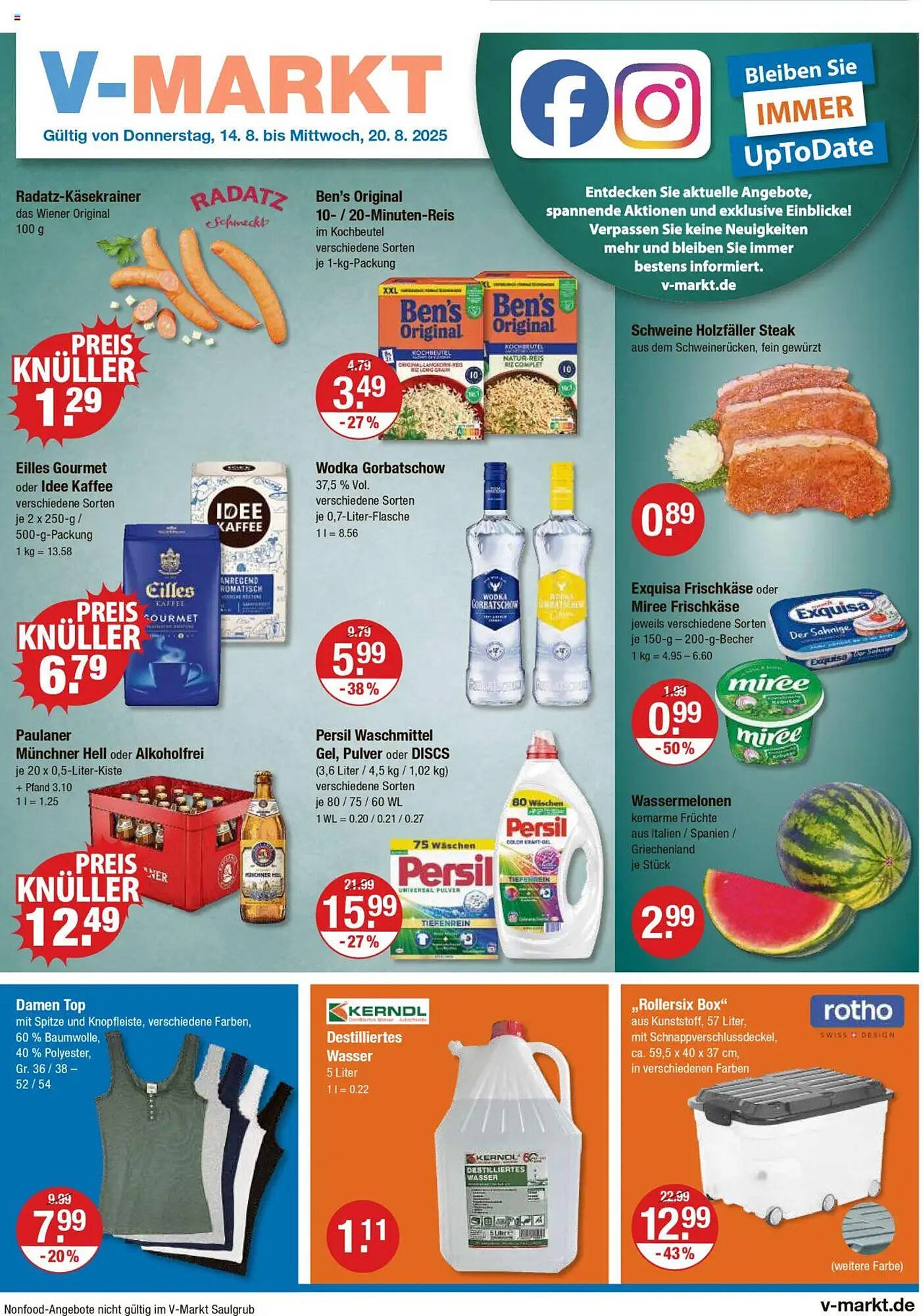 V Markt Prospekt (2025-08-14 - 2025-08-20) | 1