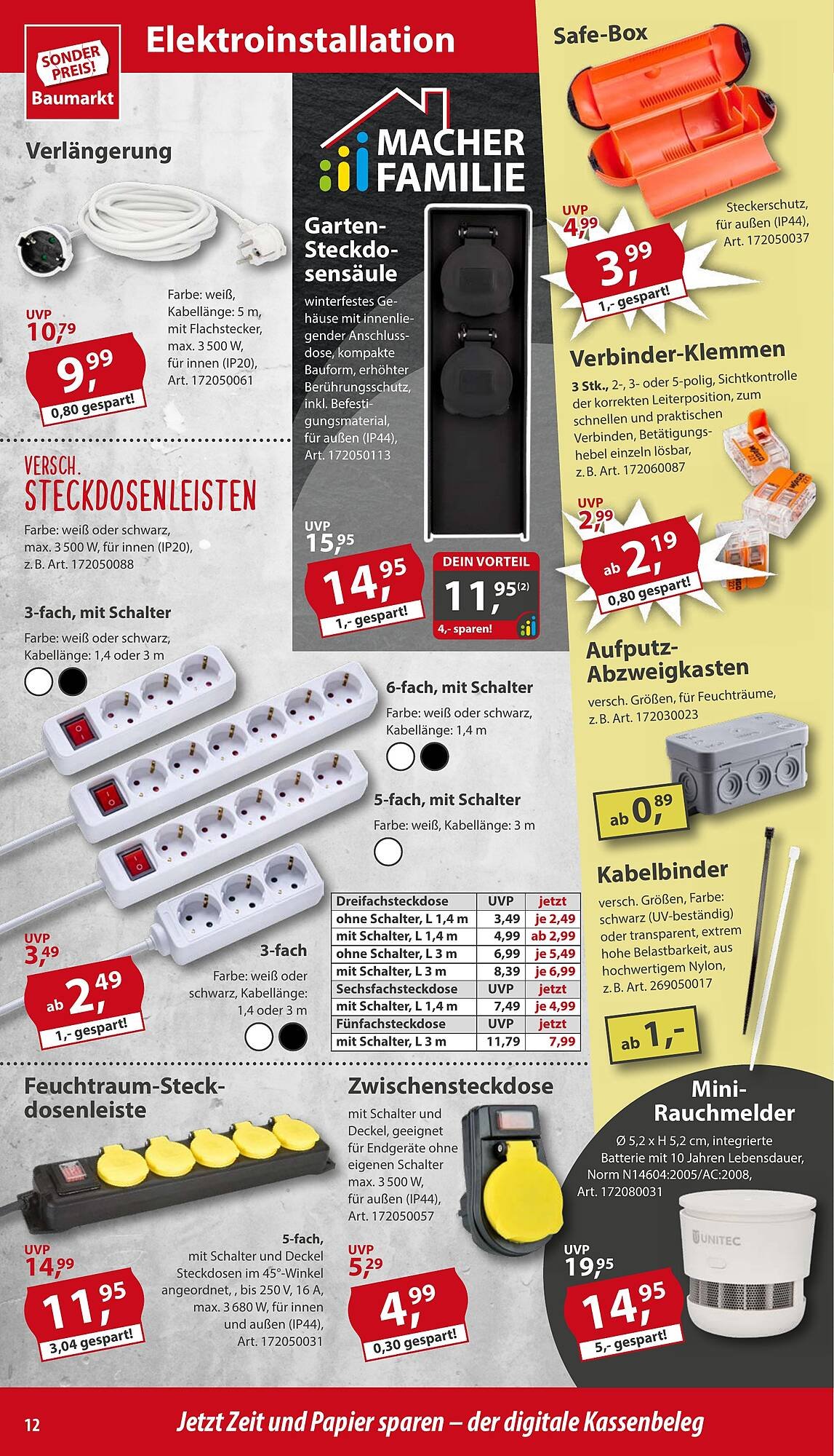 Sonderpreis Baumarkt Prospekt (2025-08-16 - 2025-08-22) | 12