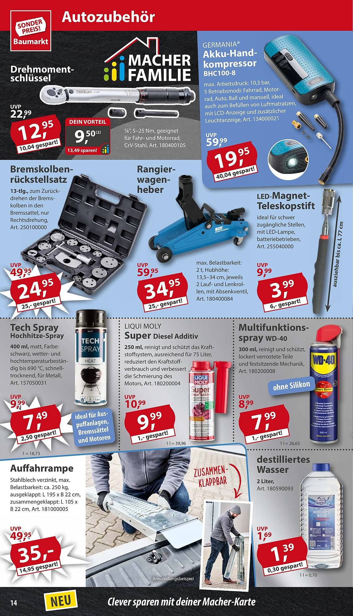 Sonderpreis Baumarkt Prospekt (2025-08-16 - 2025-08-22) | 14