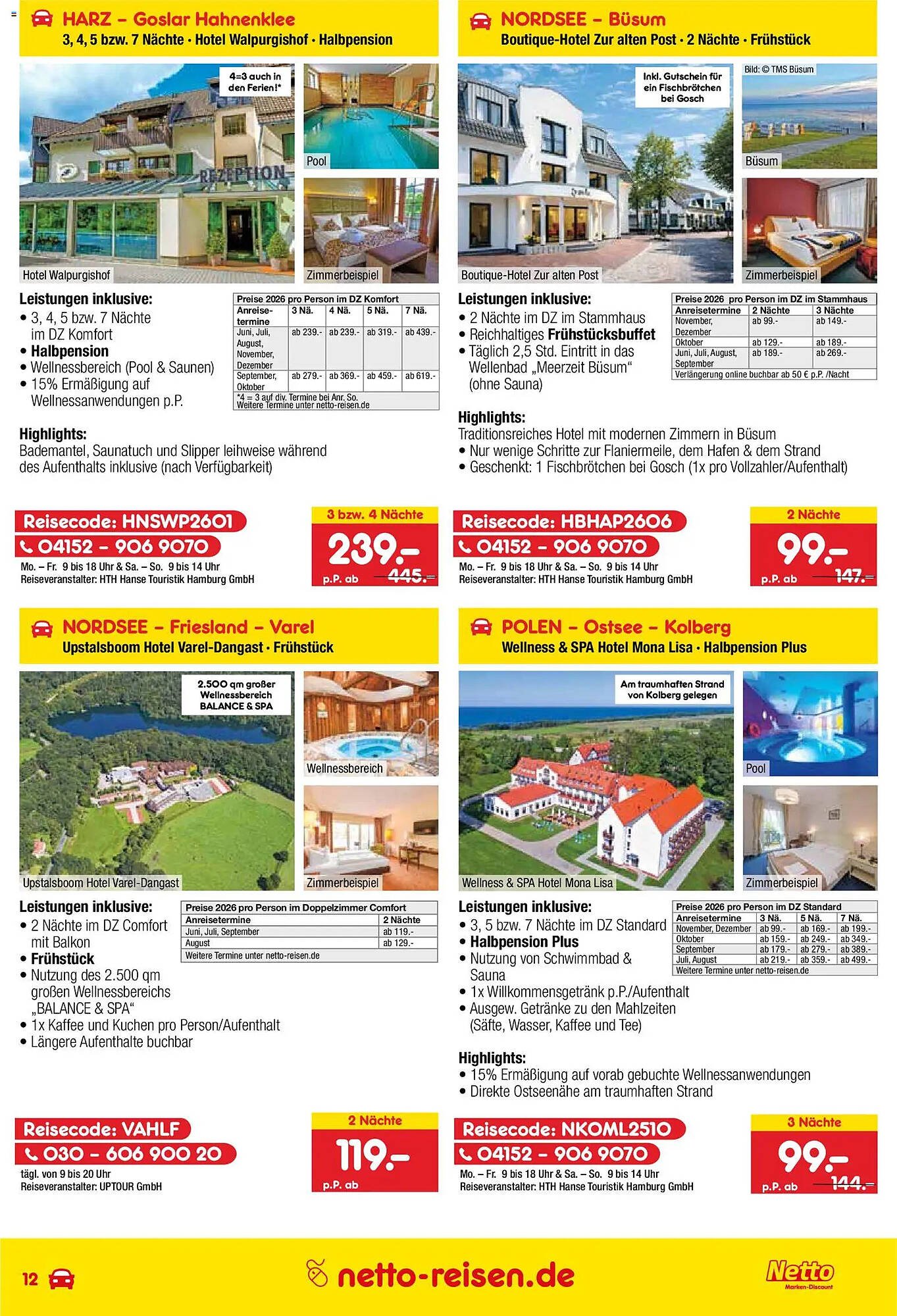 Netto Reisen Prospekt