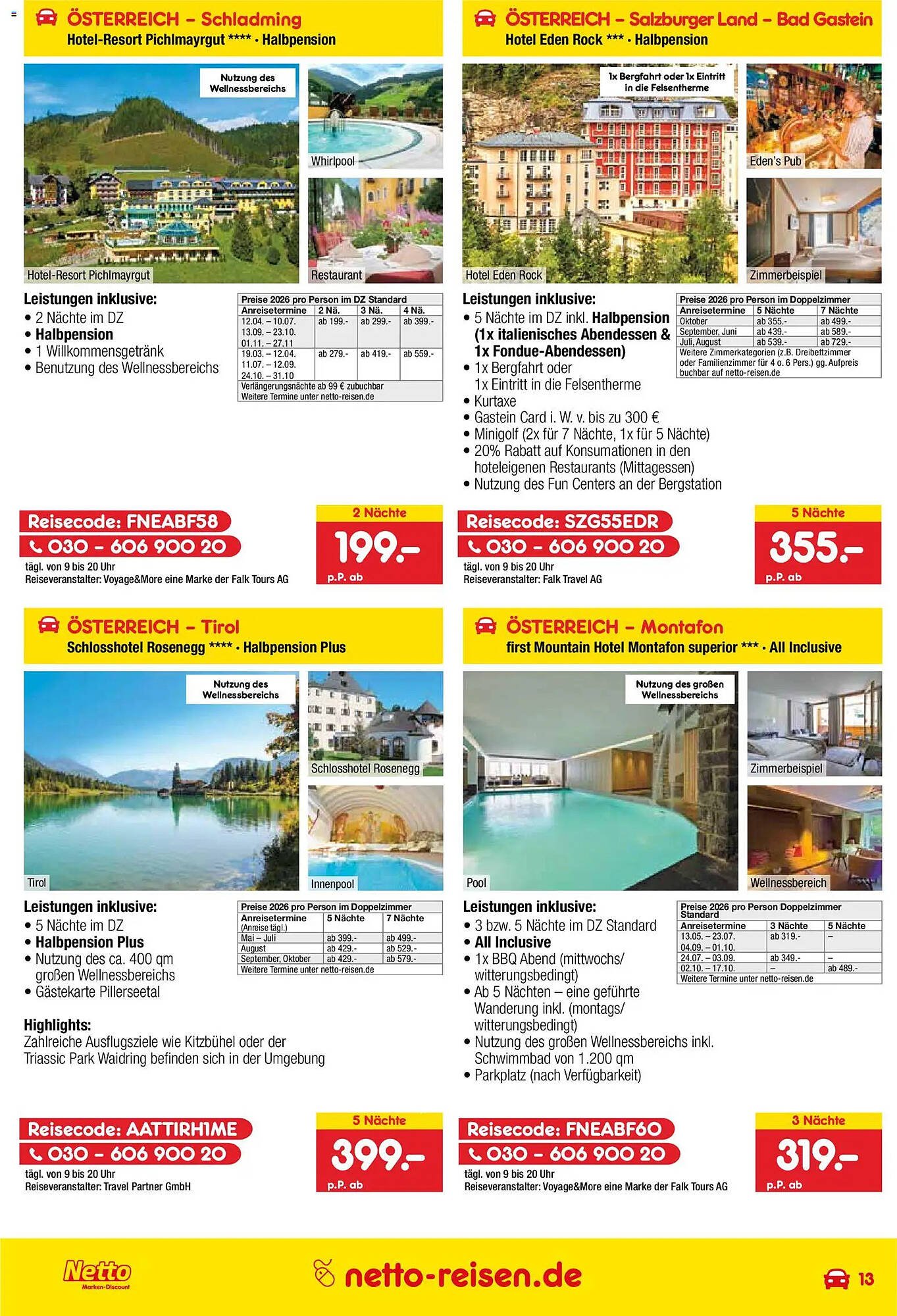 Netto Reisen Prospekt