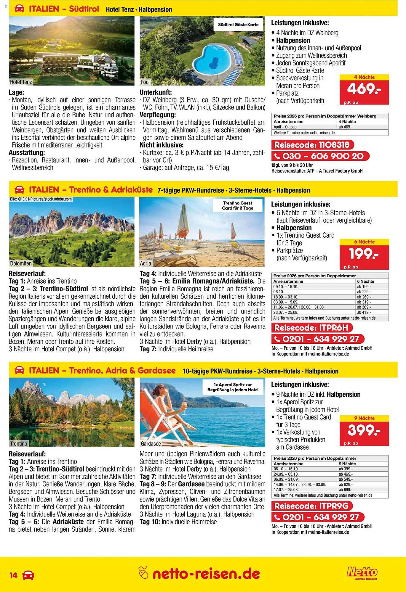 Netto Reisen Prospekt