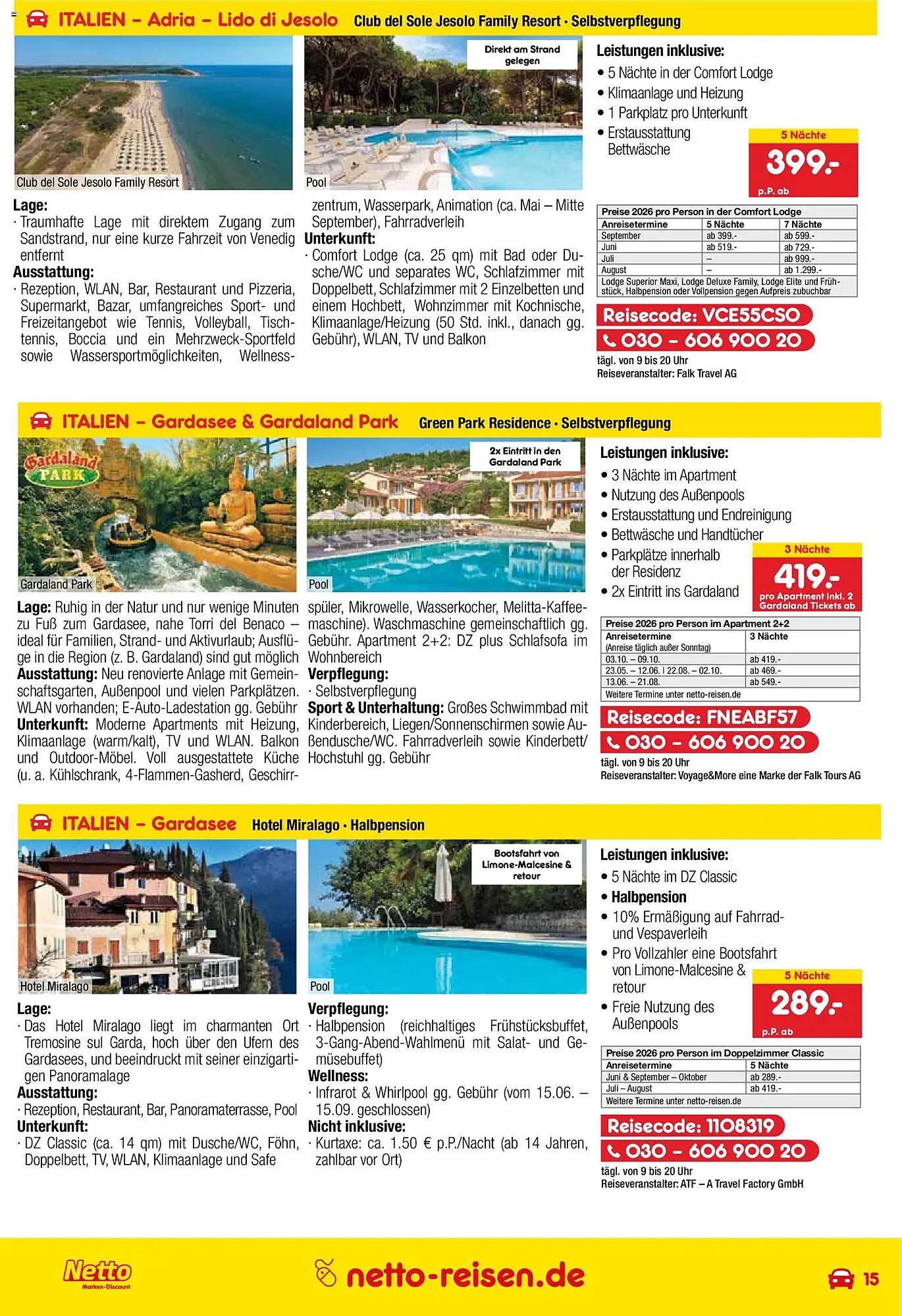Netto Reisen Prospekt