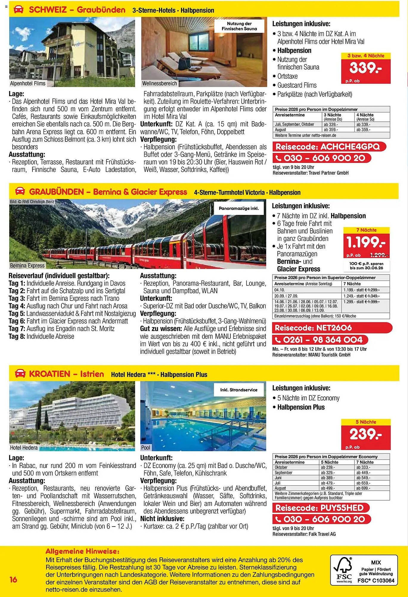 Netto Reisen Prospekt
