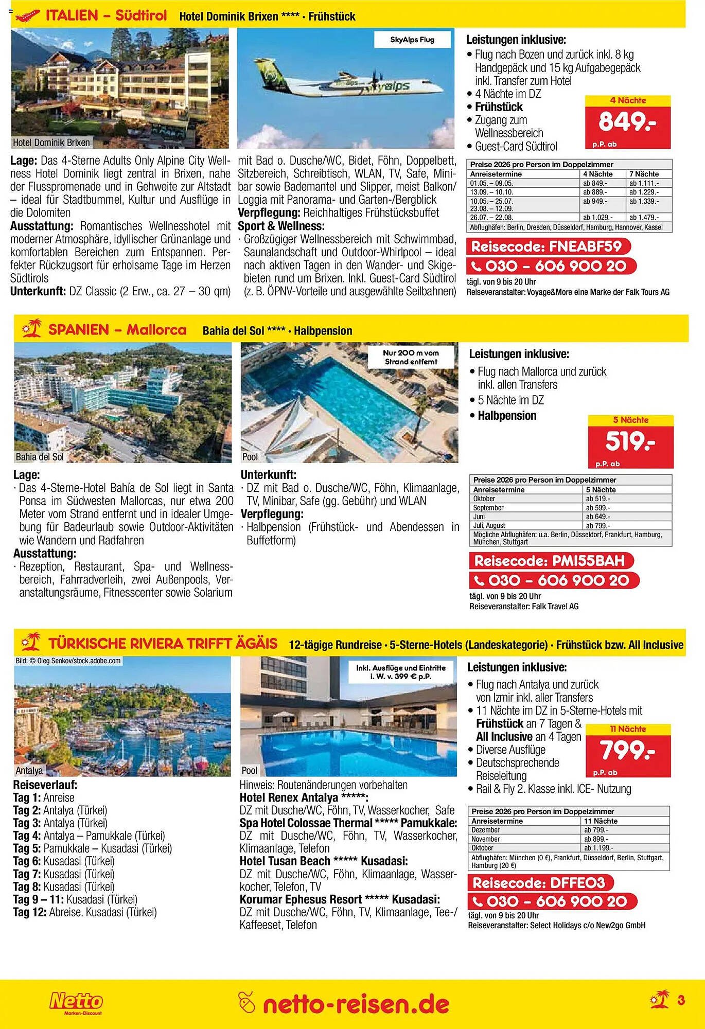 Netto Reisen Prospekt
