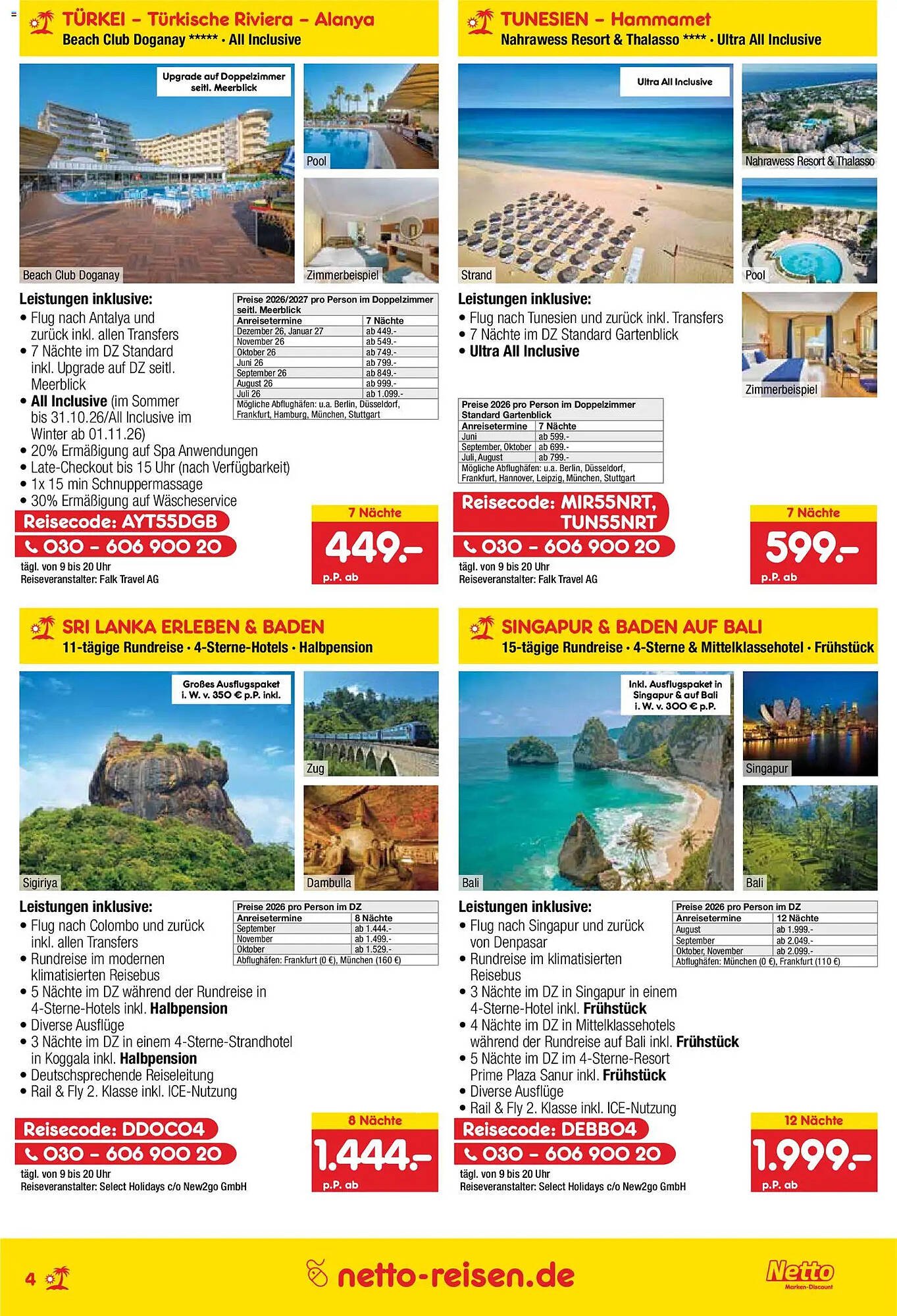 Netto Reisen Prospekt