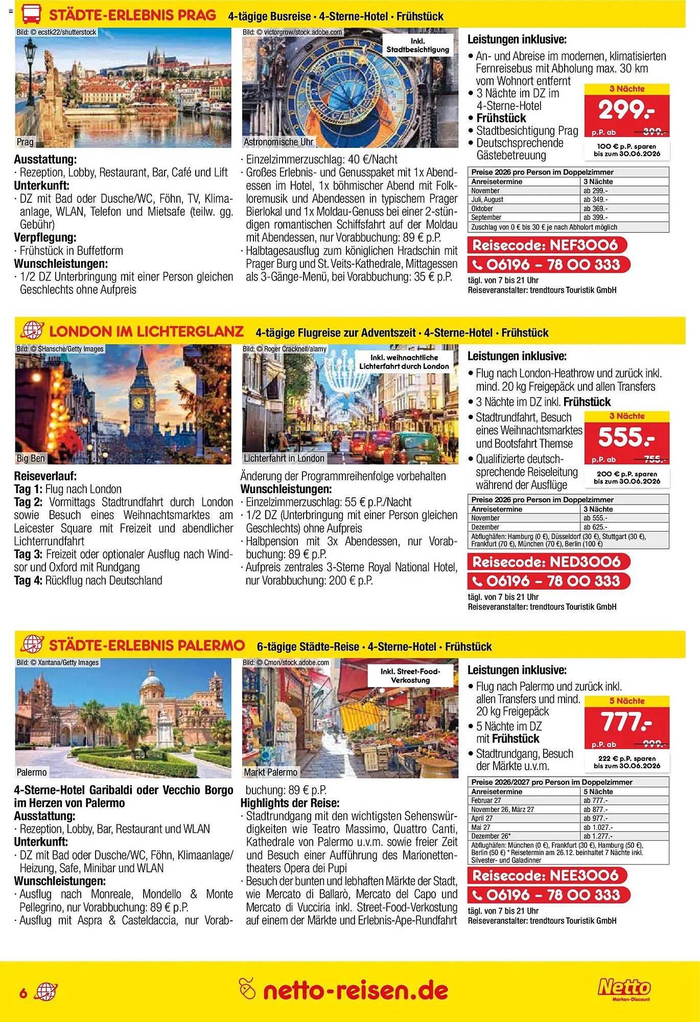 Netto Reisen Prospekt