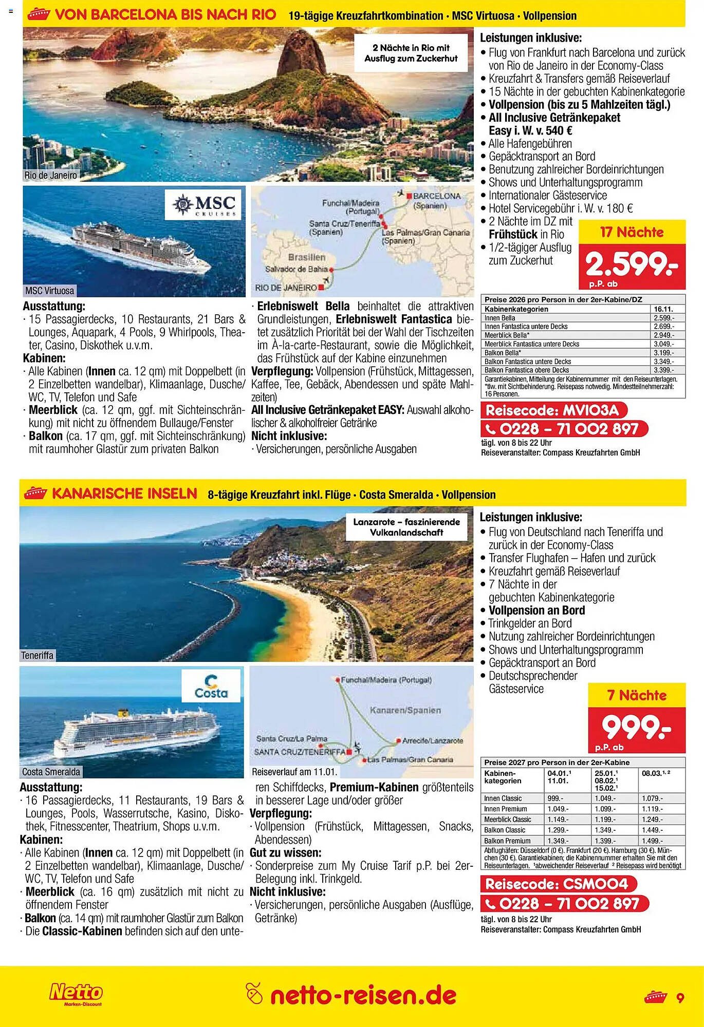 Netto Reisen Prospekt