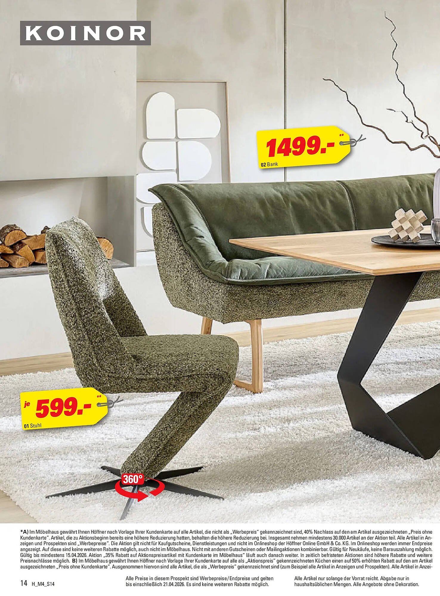 Höffner Prospekt (2026-03-31 - 2026-04-21)