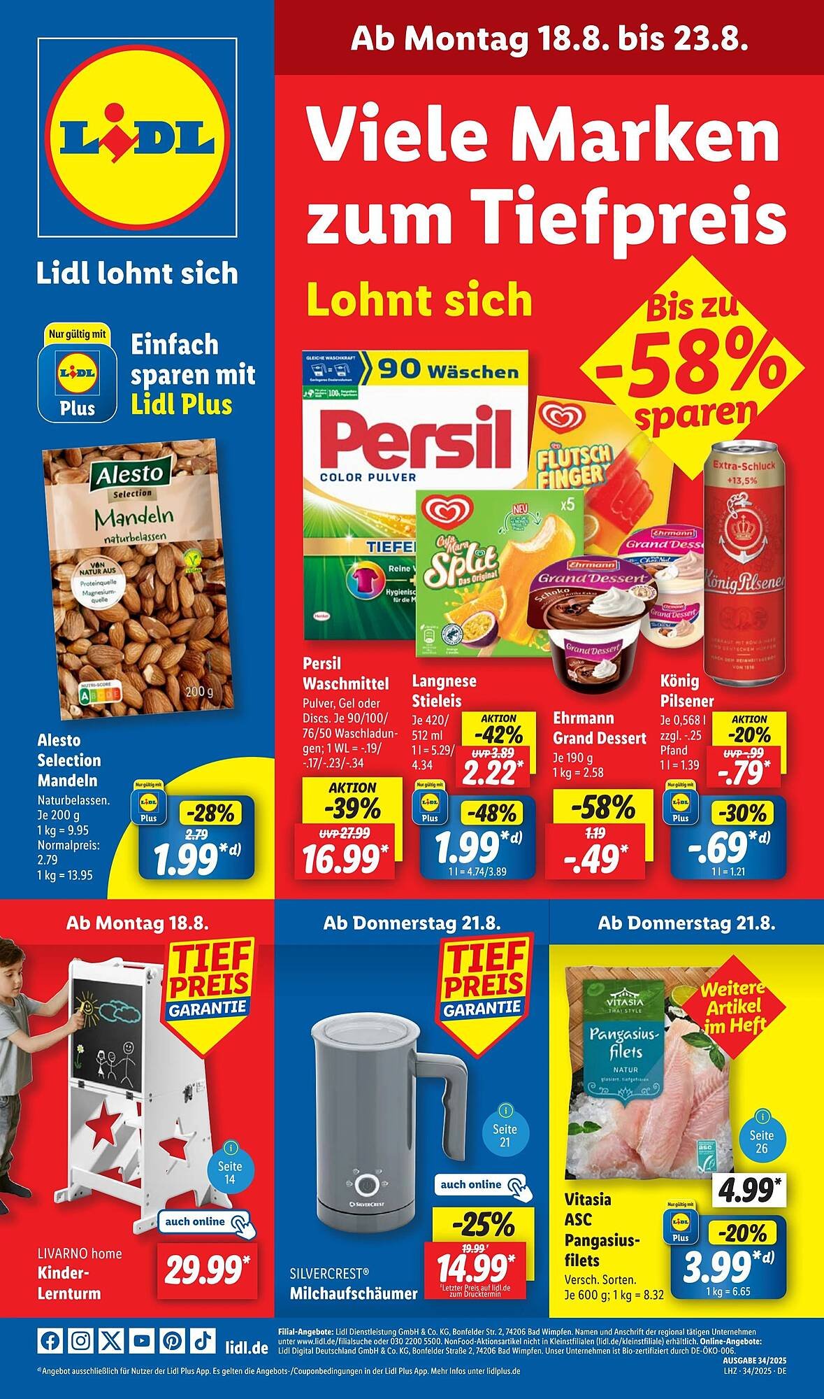 Lidl Prospekt (2025-08-18 - 2025-08-24) | 1