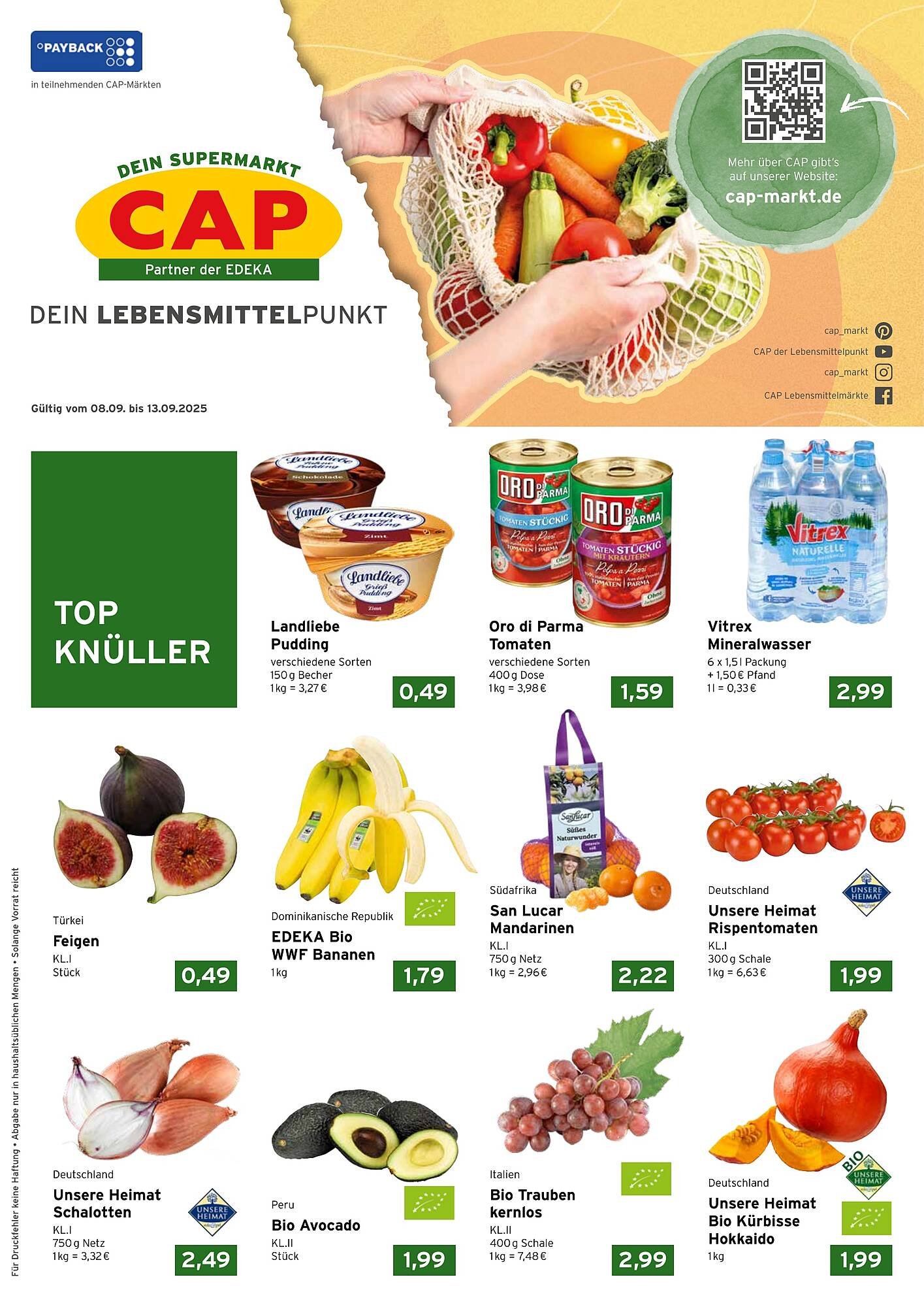 CAP Markt Prospekt (2025-09-08 - 2025-09-13) | 1