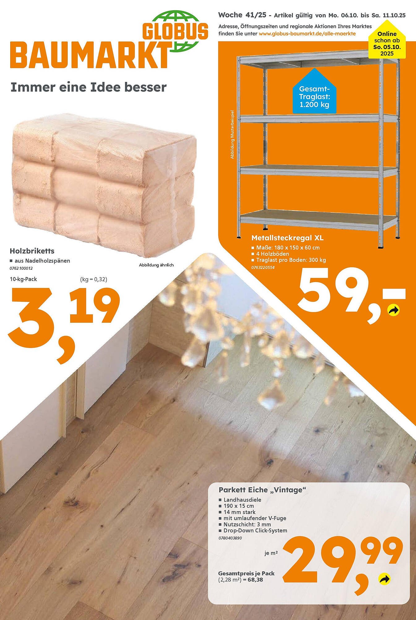 Globus Baumarkt Prospekt (2025-10-05 - 2025-10-11) | 1