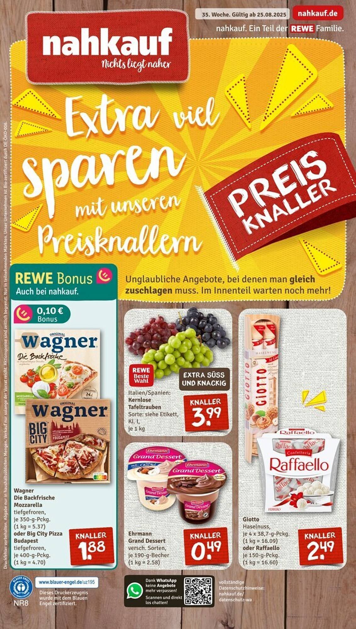 nahkauf Prospekt (2025-08-25 - 2025-08-30) | 1