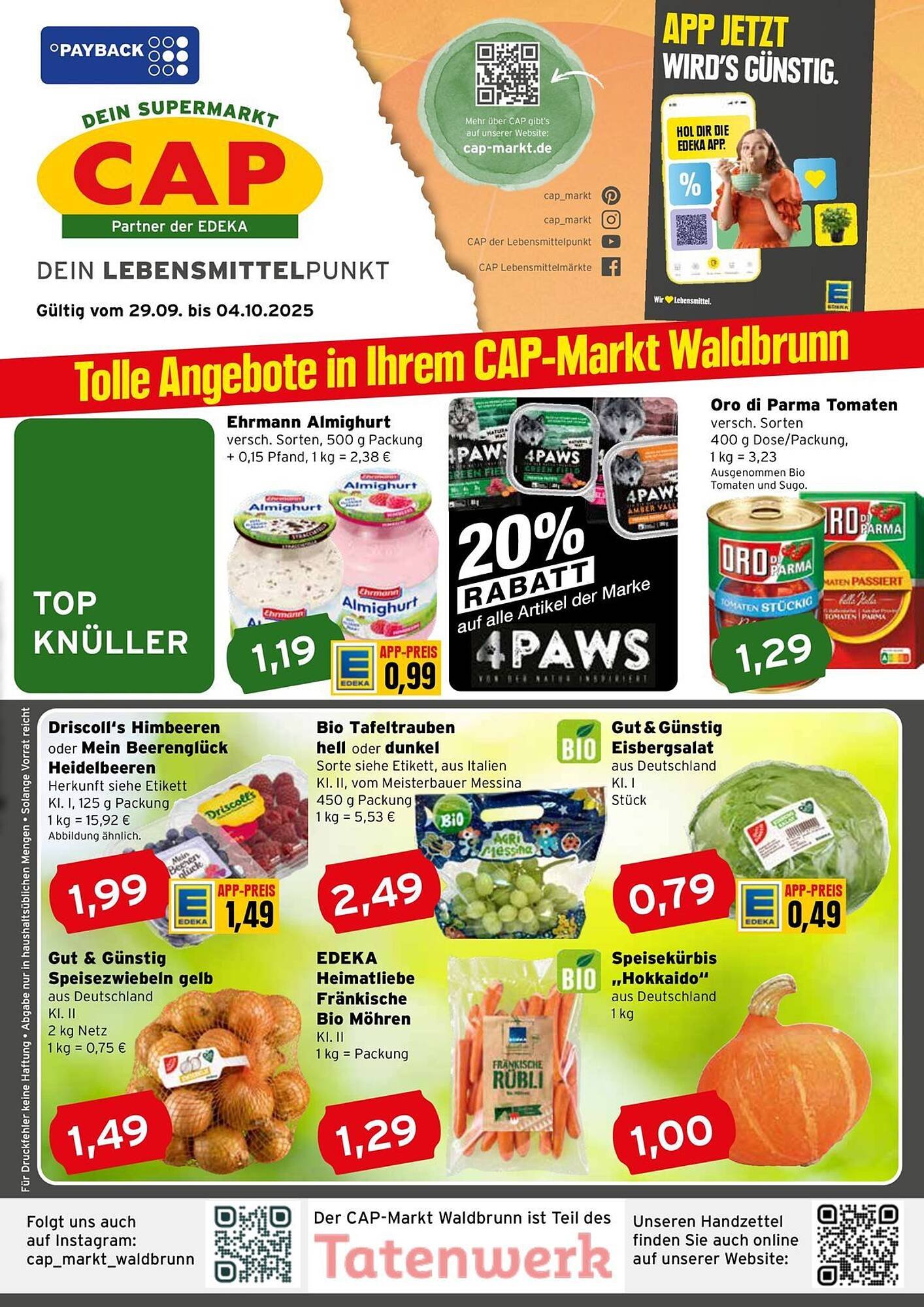CAP Markt Prospekt (2025-09-29 - 2025-10-04) | 1