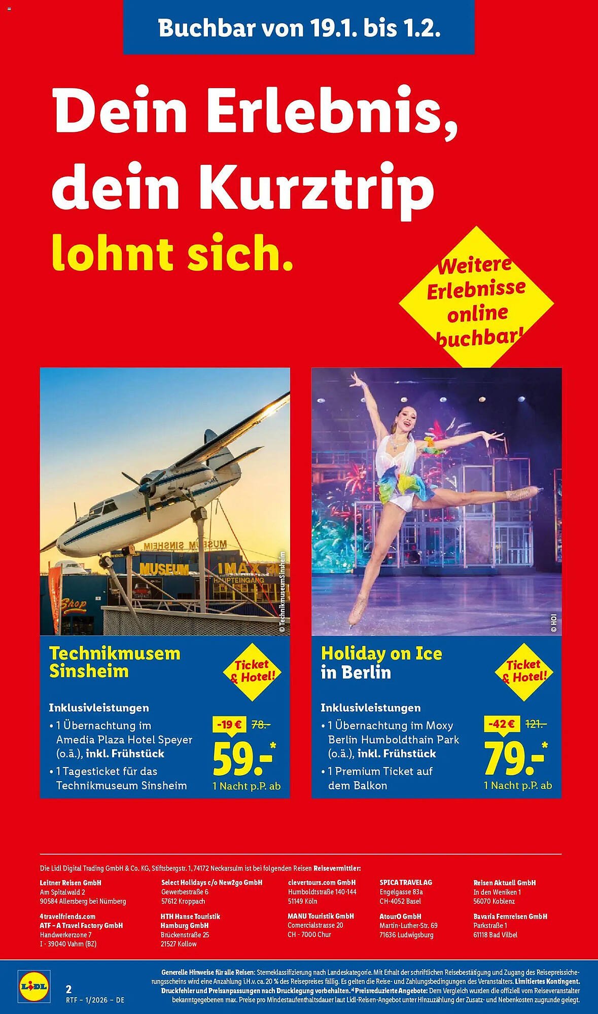 Lidl Reisen Prospekt (2026-01-14 - 2026-01-31)