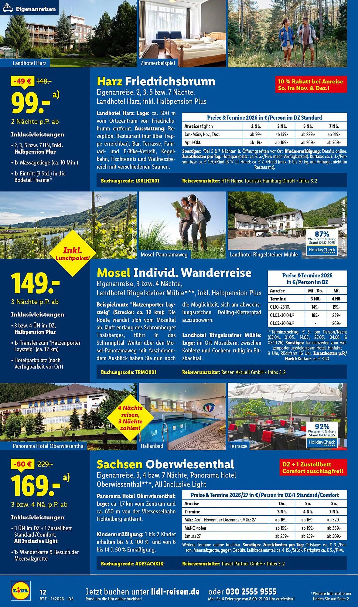 Lidl Reisen Prospekt (2026-01-14 - 2026-01-31)