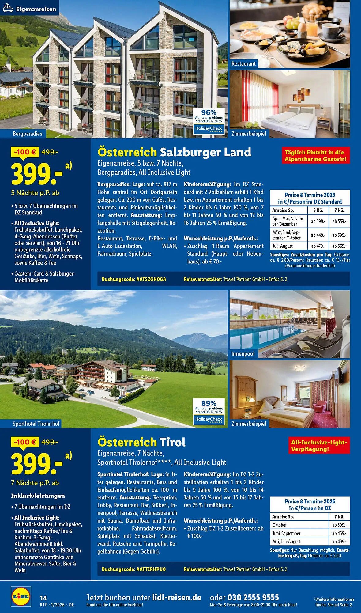 Lidl Reisen Prospekt (2026-01-14 - 2026-01-31)