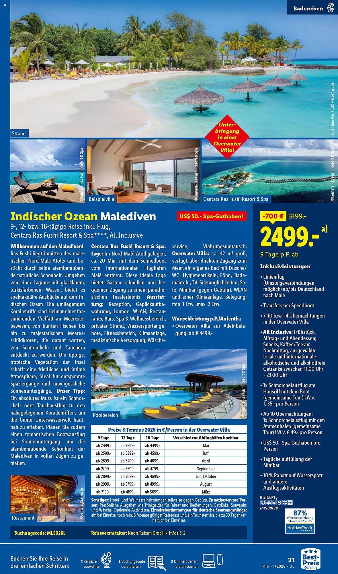 Lidl Reisen Prospekt (2026-01-14 - 2026-01-31)