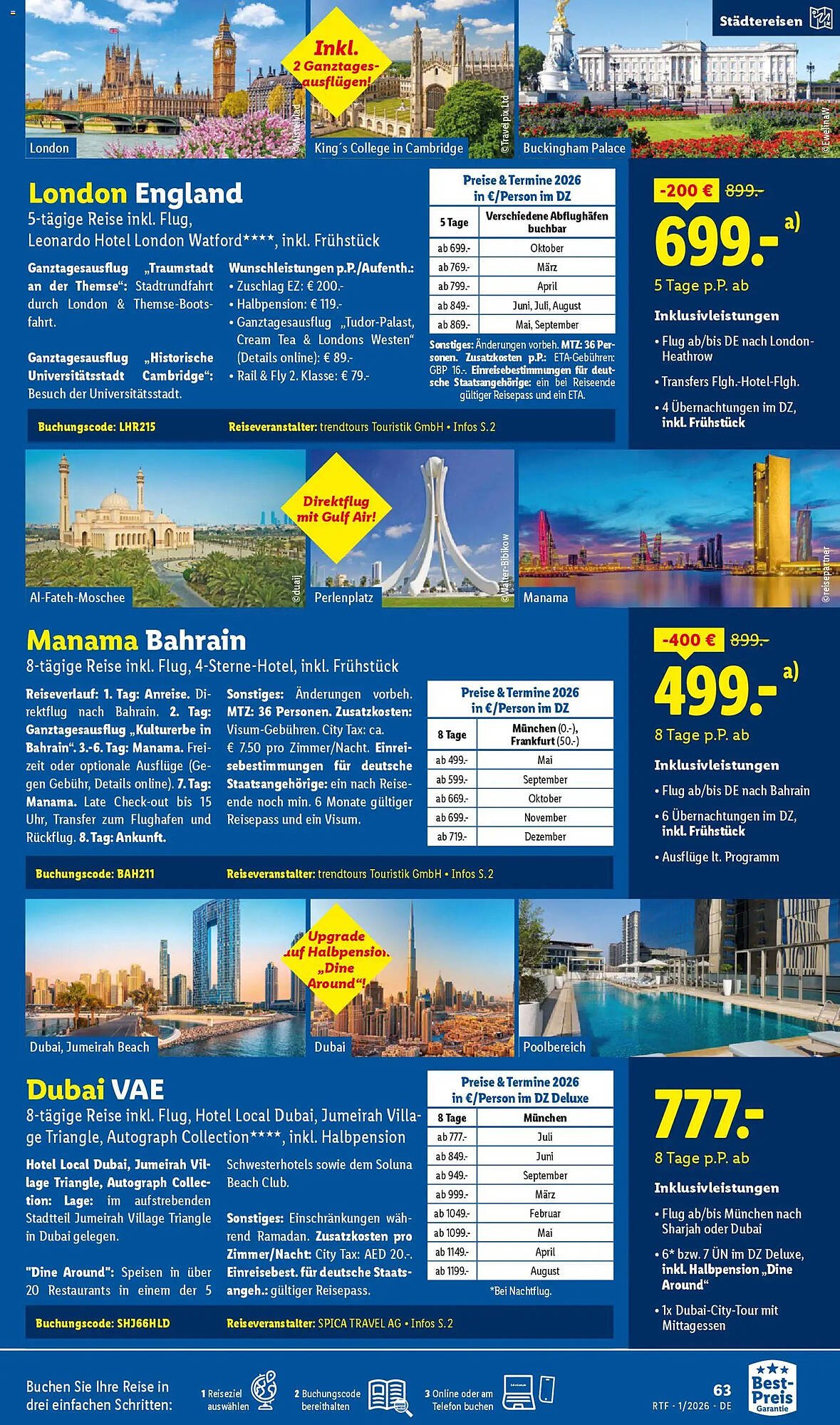 Lidl Reisen Prospekt (2026-01-14 - 2026-01-31)