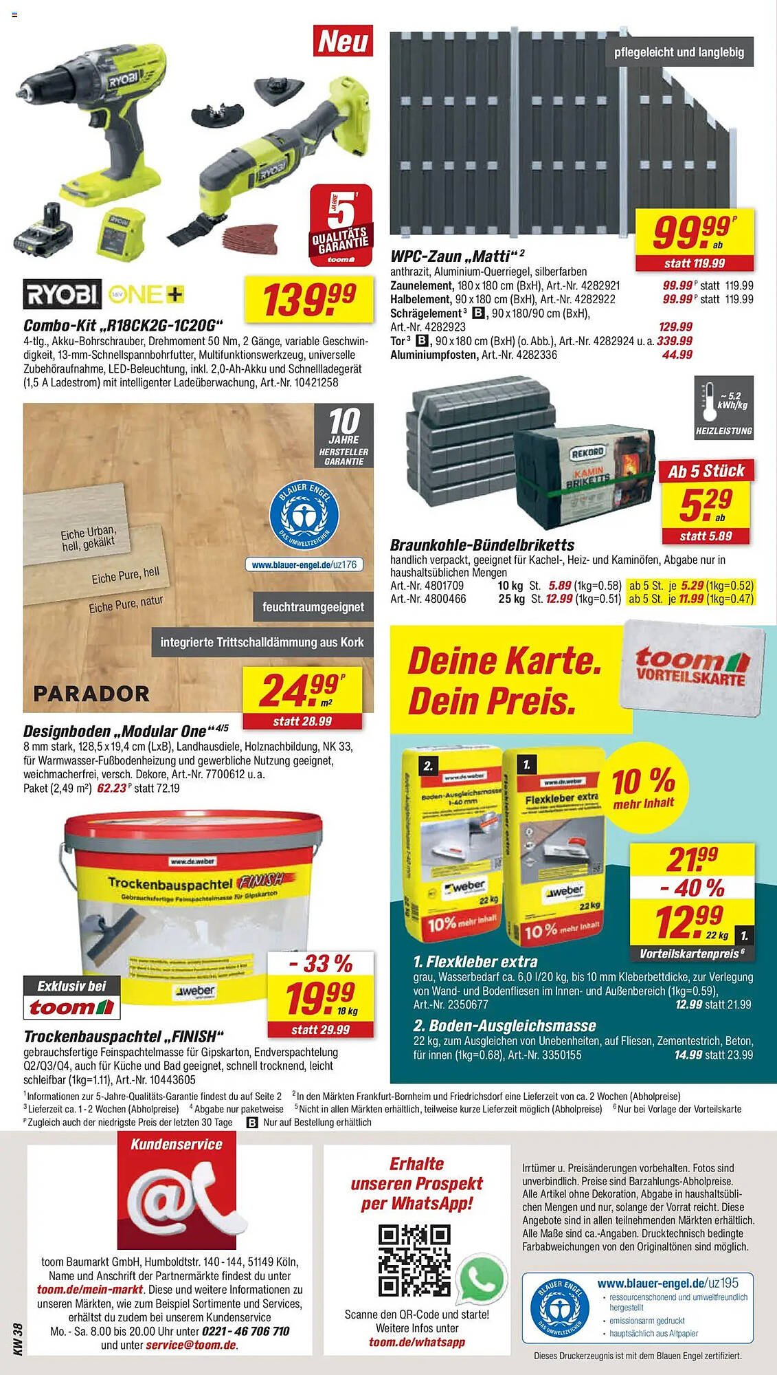Toom Baumarkt Prospekt (2025-09-13 - 2025-09-19) | 12