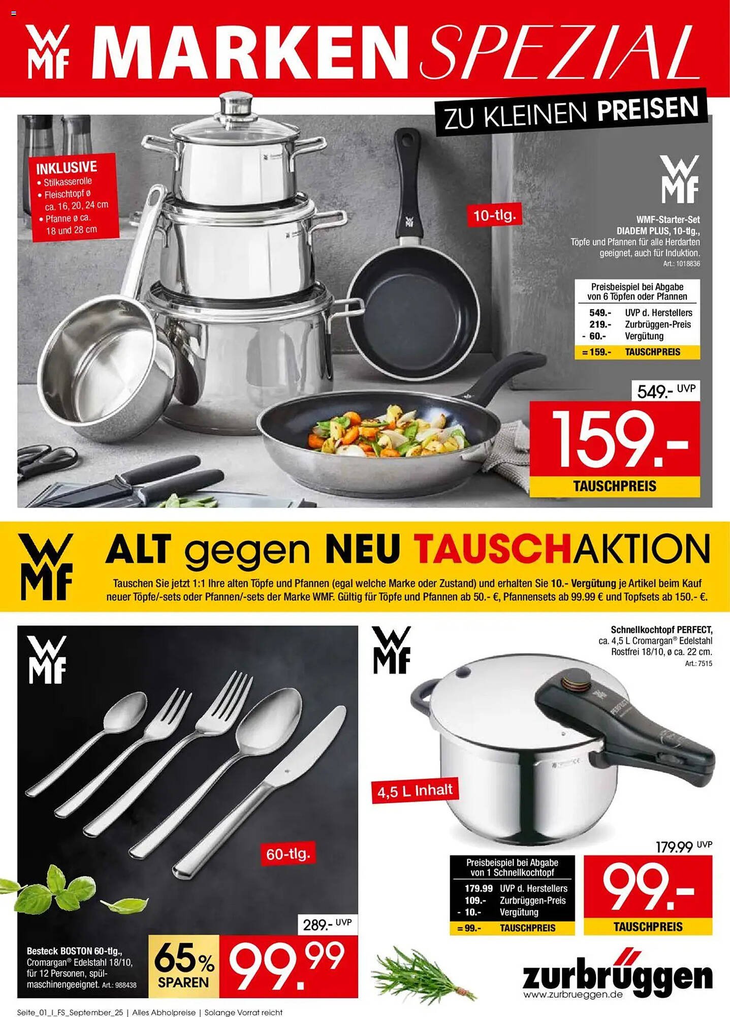 Zurbrüggen Prospekt (2025-09-01 - 2025-09-30) | 1