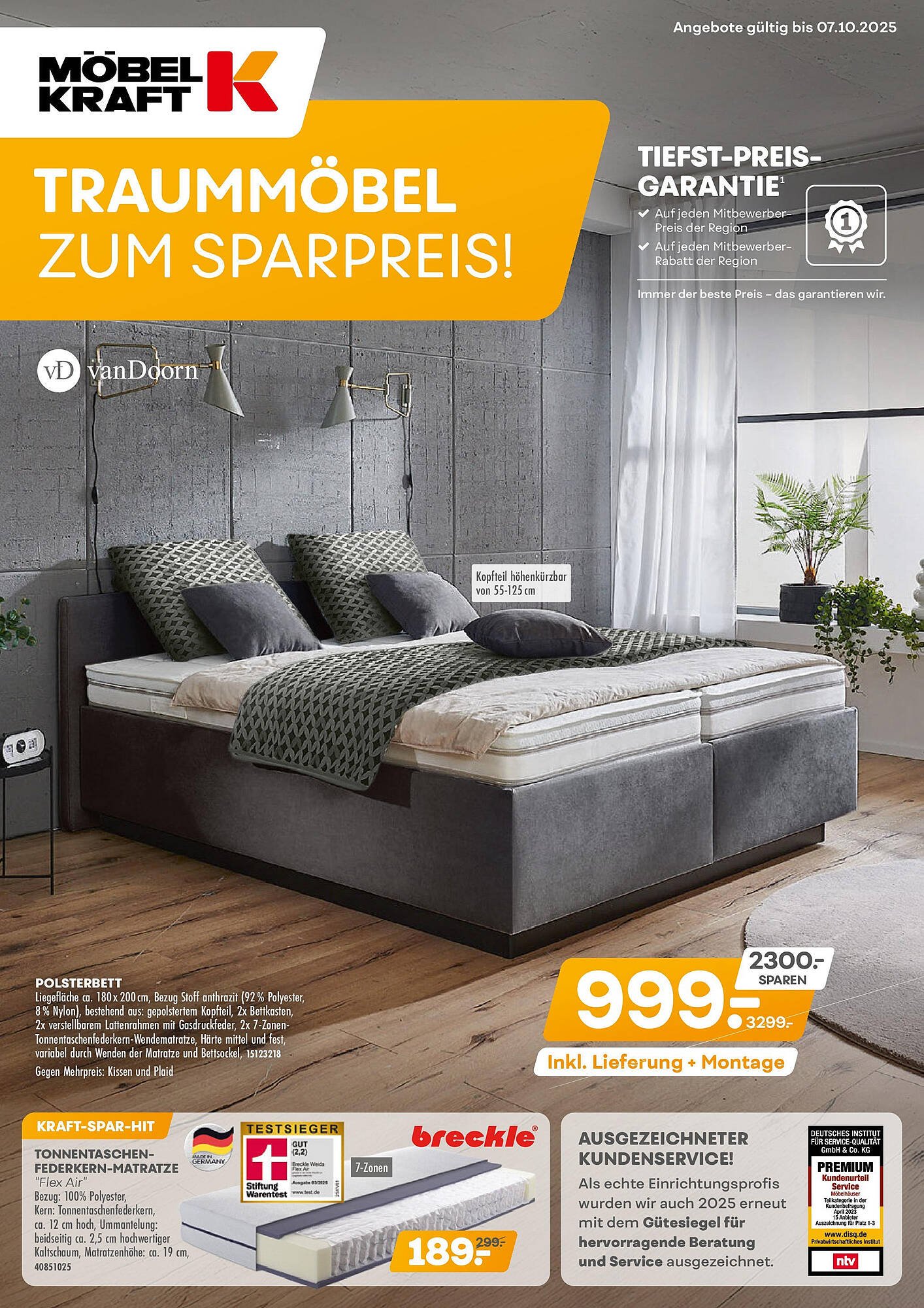 Möbel Kraft Prospekt (2025-09-09 - 2025-10-07) | 1