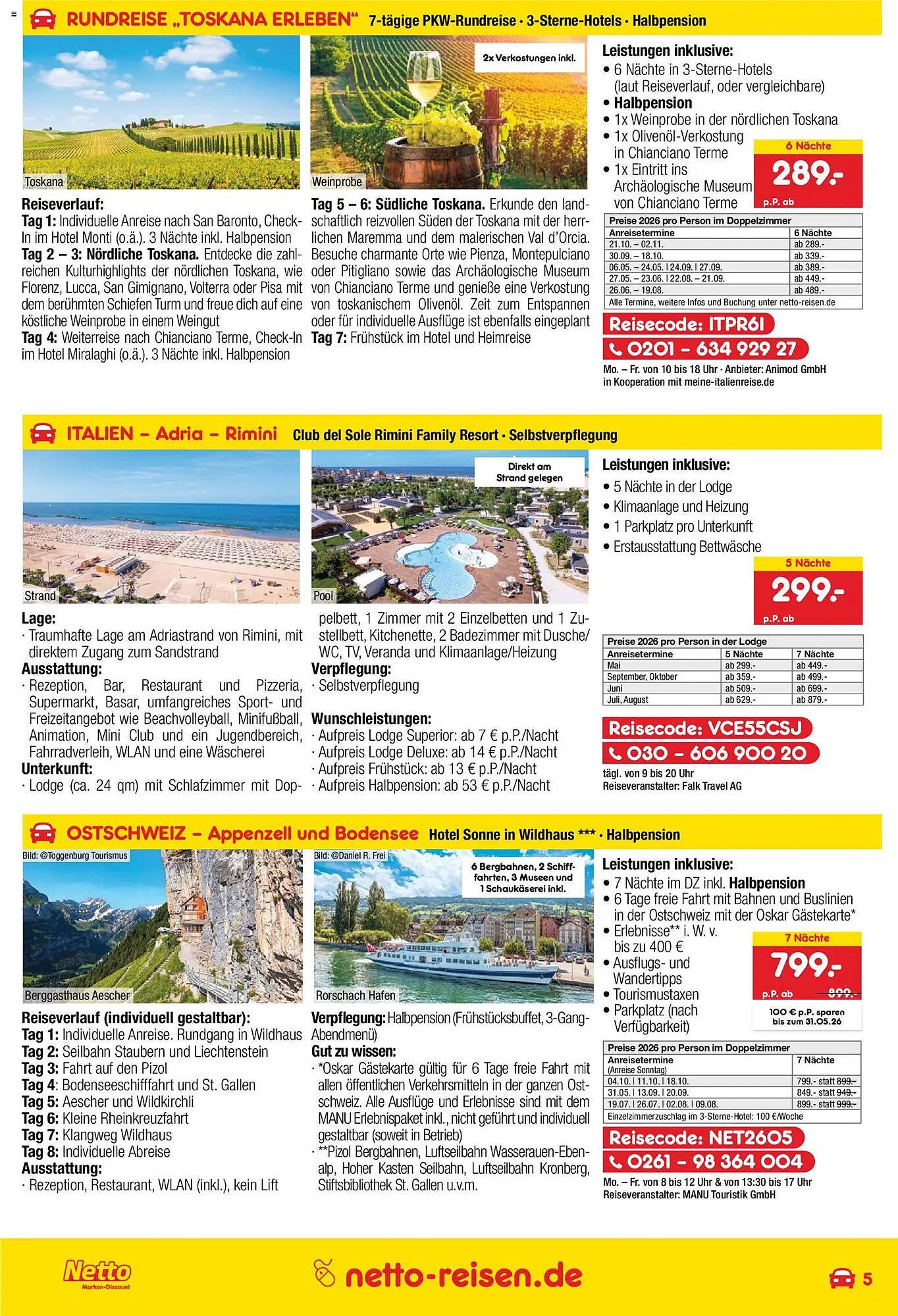 Netto Reisen Prospekt