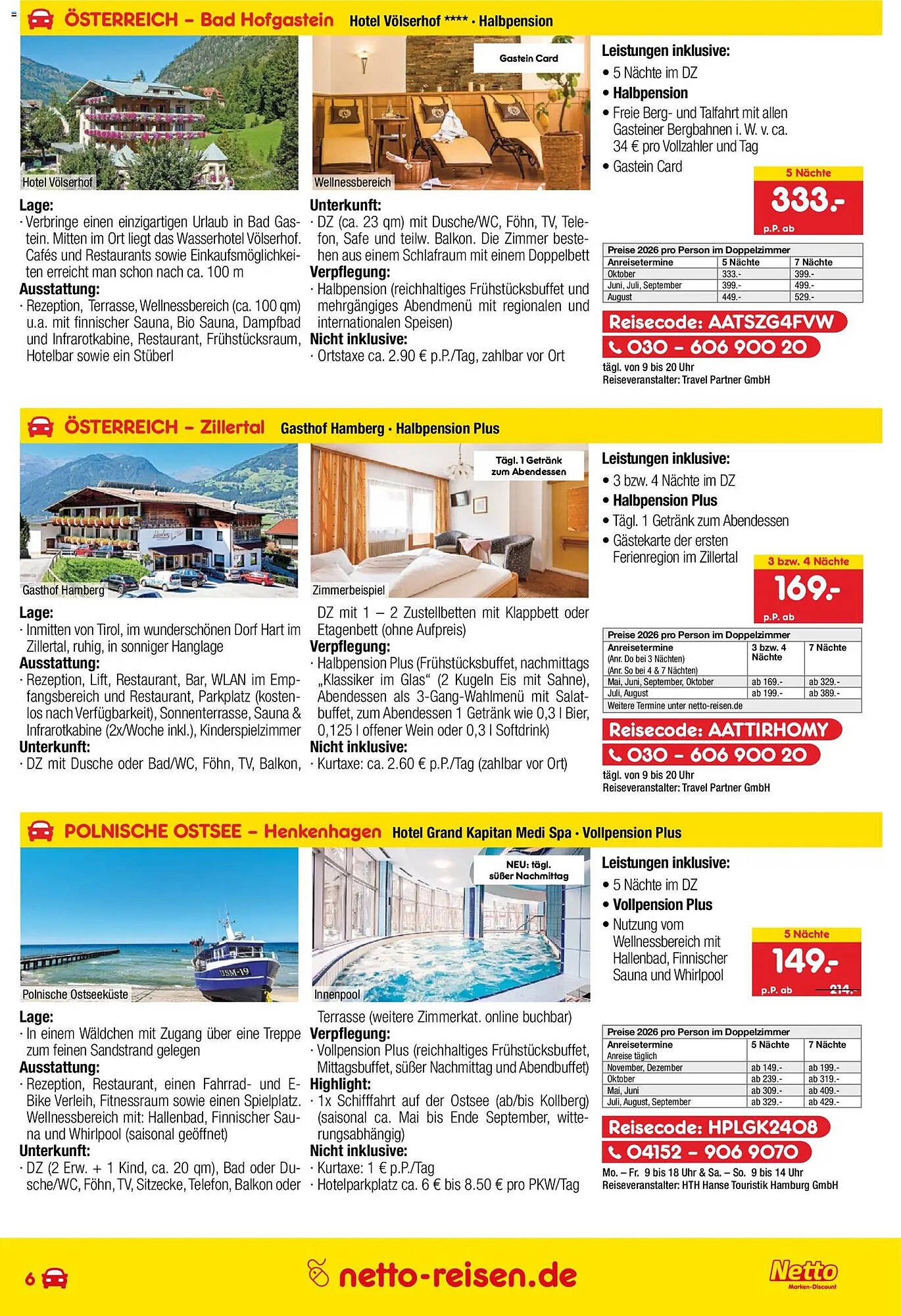 Netto Reisen Prospekt