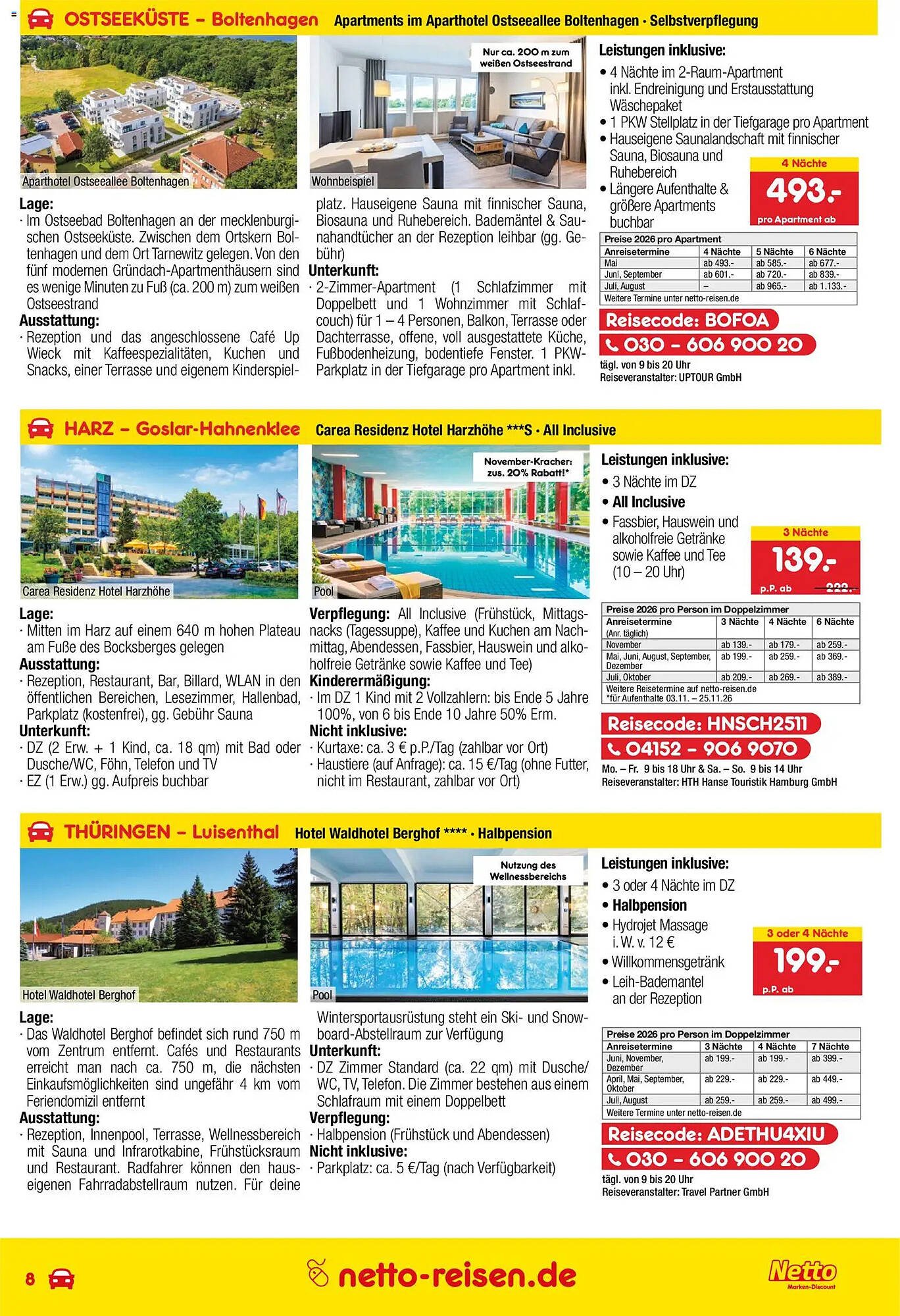 Netto Reisen Prospekt