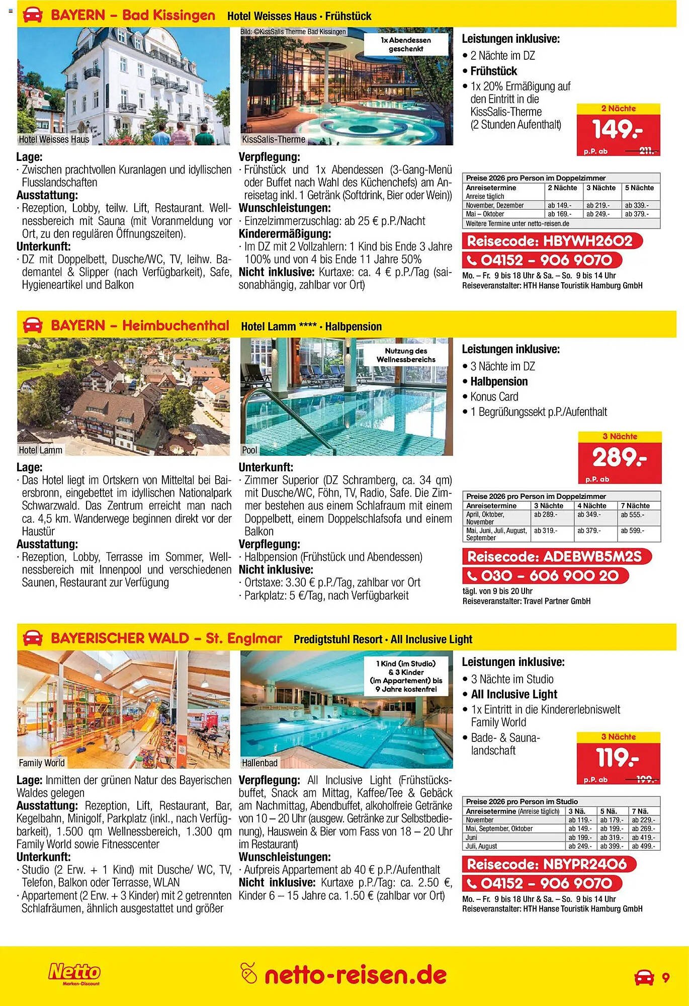 Netto Reisen Prospekt