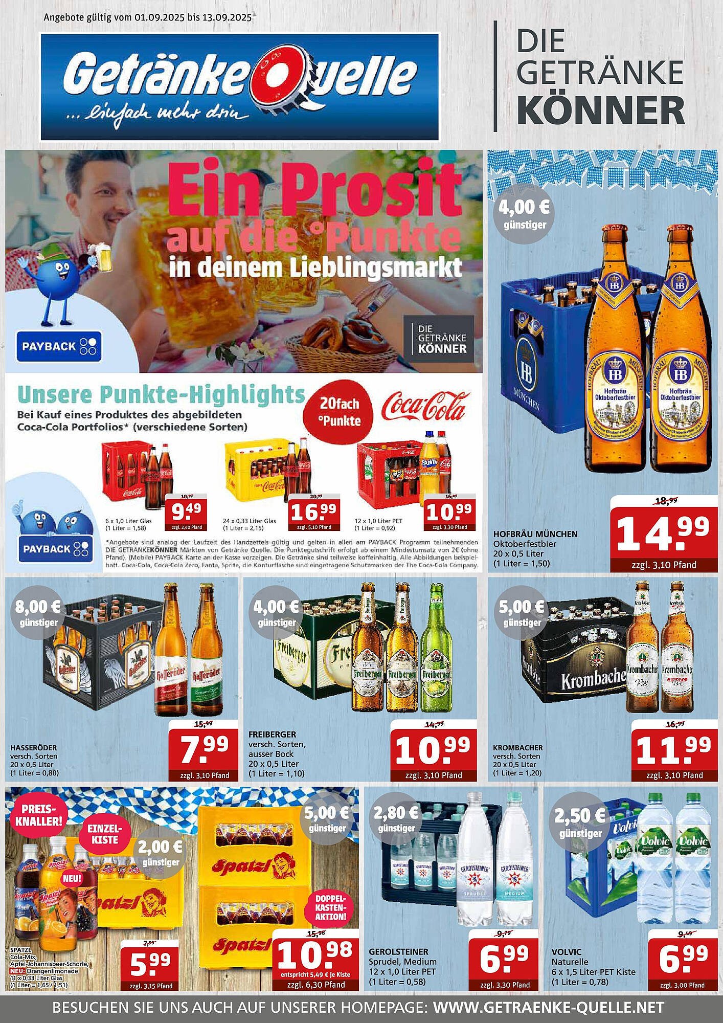 Getränke Quelle Prospekt (2025-08-31 - 2025-09-13) | 1