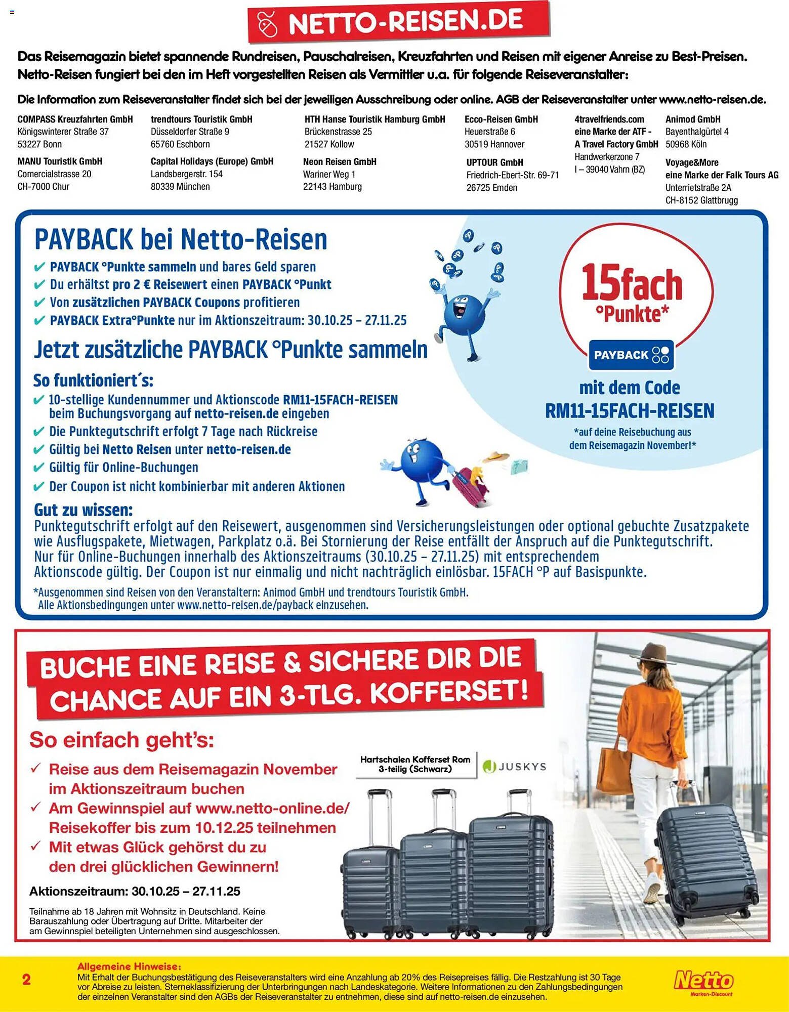 Netto Reisen Prospekt (2025-10-30 - 2025-11-30)