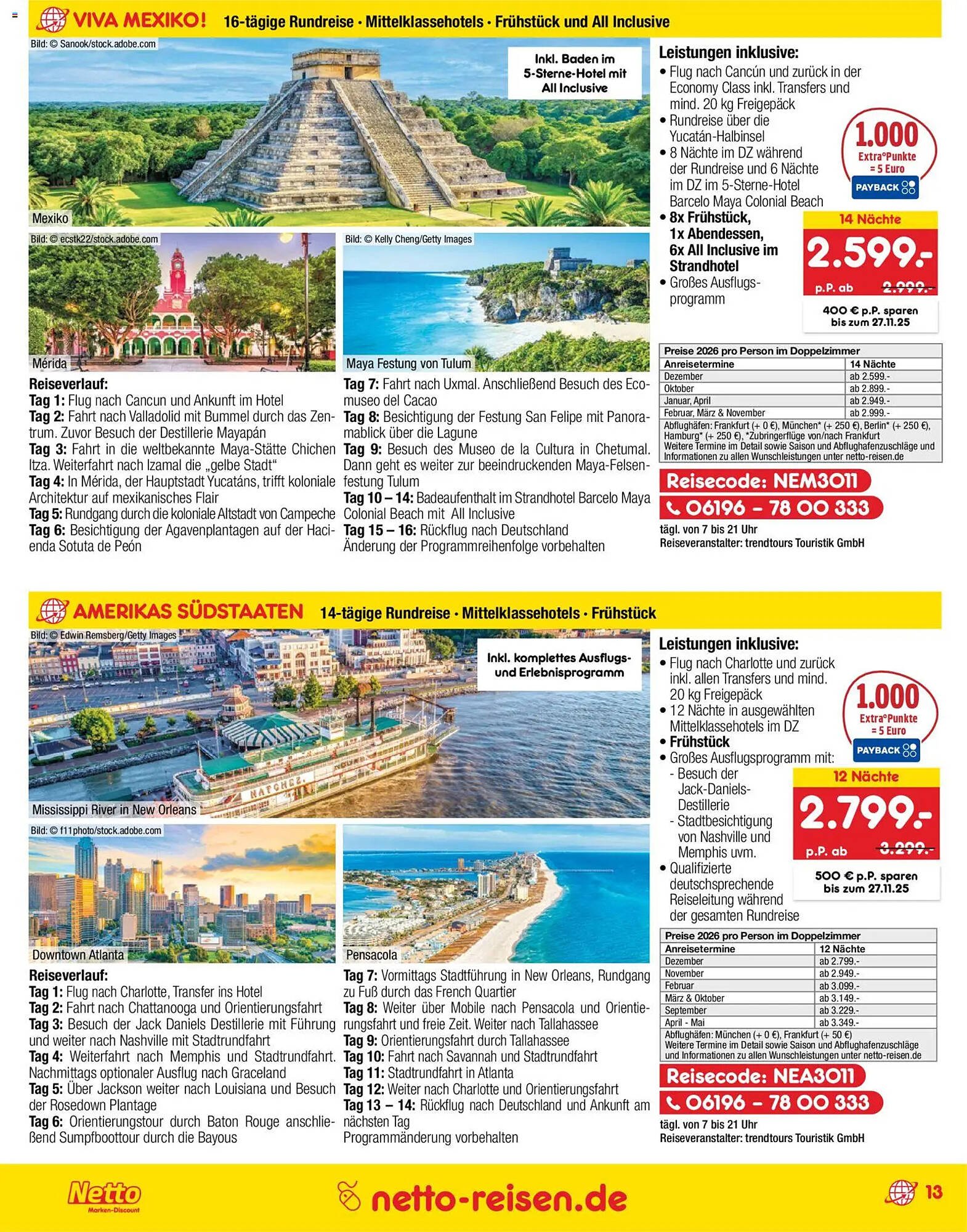 Netto Reisen Prospekt (2025-10-30 - 2025-11-30)