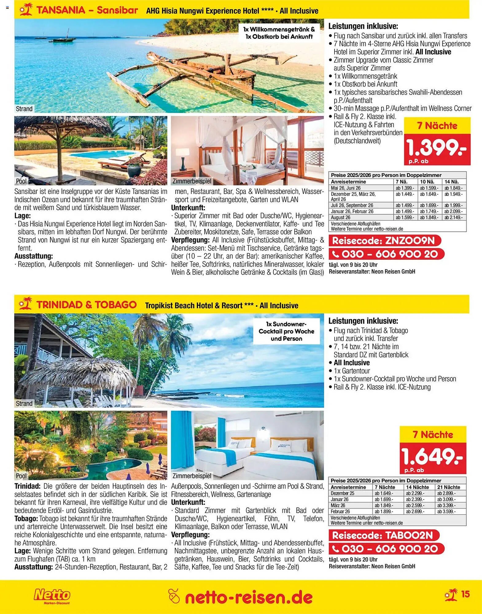 Netto Reisen Prospekt (2025-10-30 - 2025-11-30)