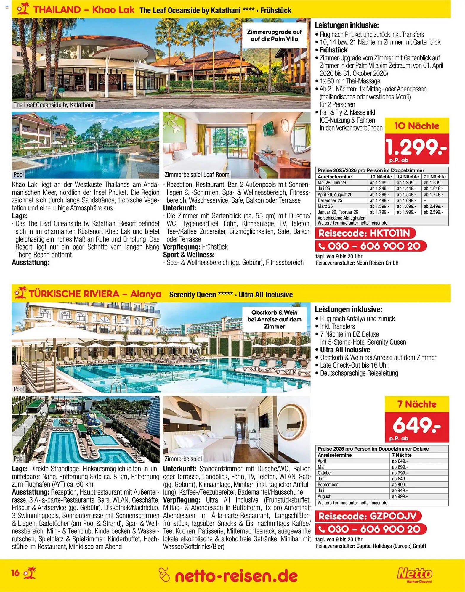 Netto Reisen Prospekt (2025-10-30 - 2025-11-30)