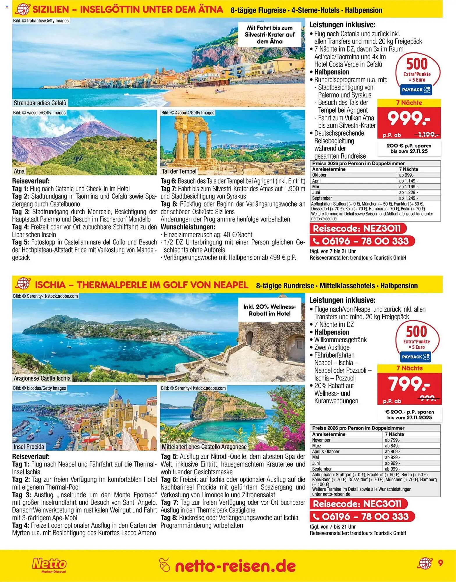 Netto Reisen Prospekt (2025-10-30 - 2025-11-30)