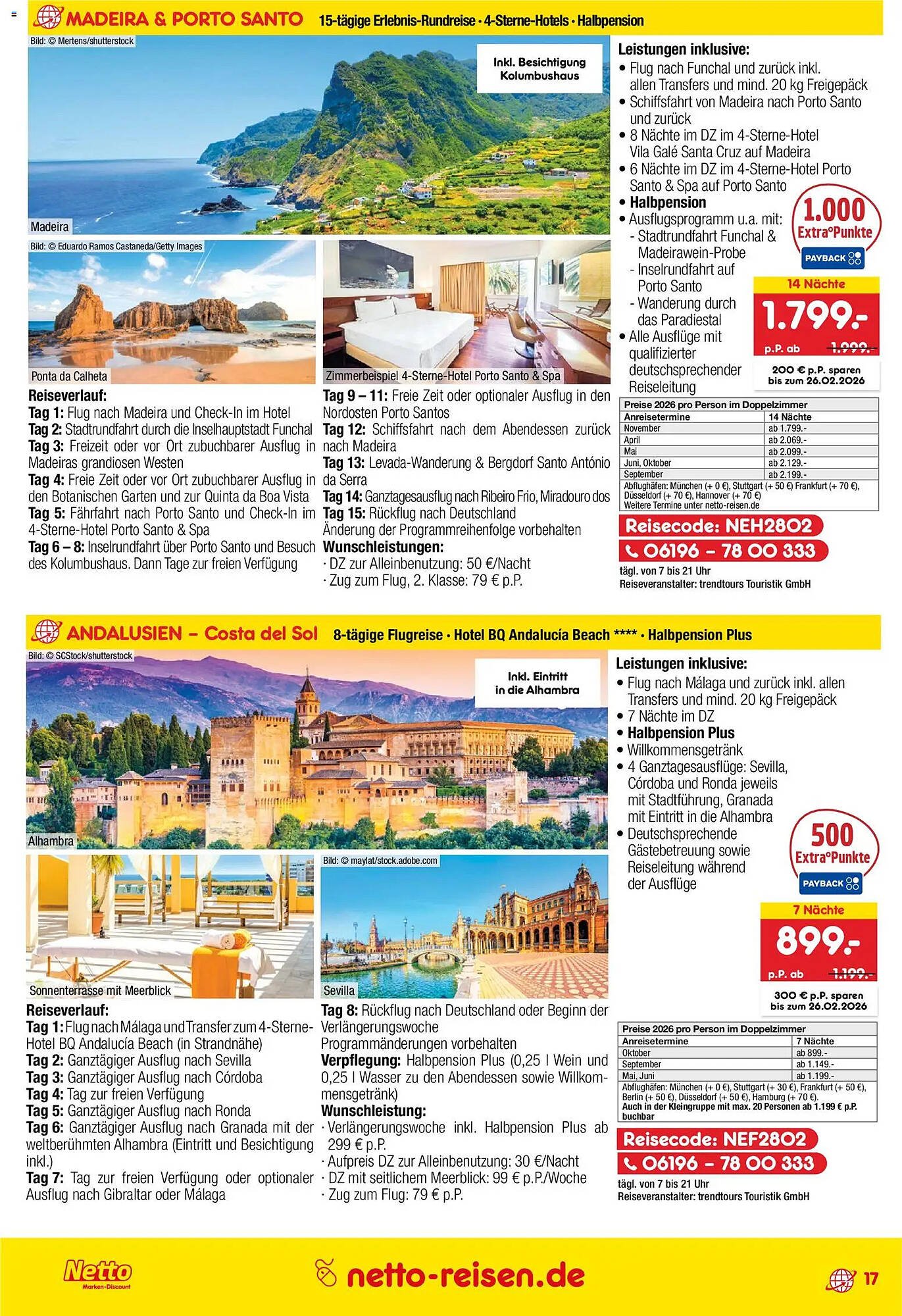 Netto Reisen Prospekt (2026-01-29 - 2026-02-28)