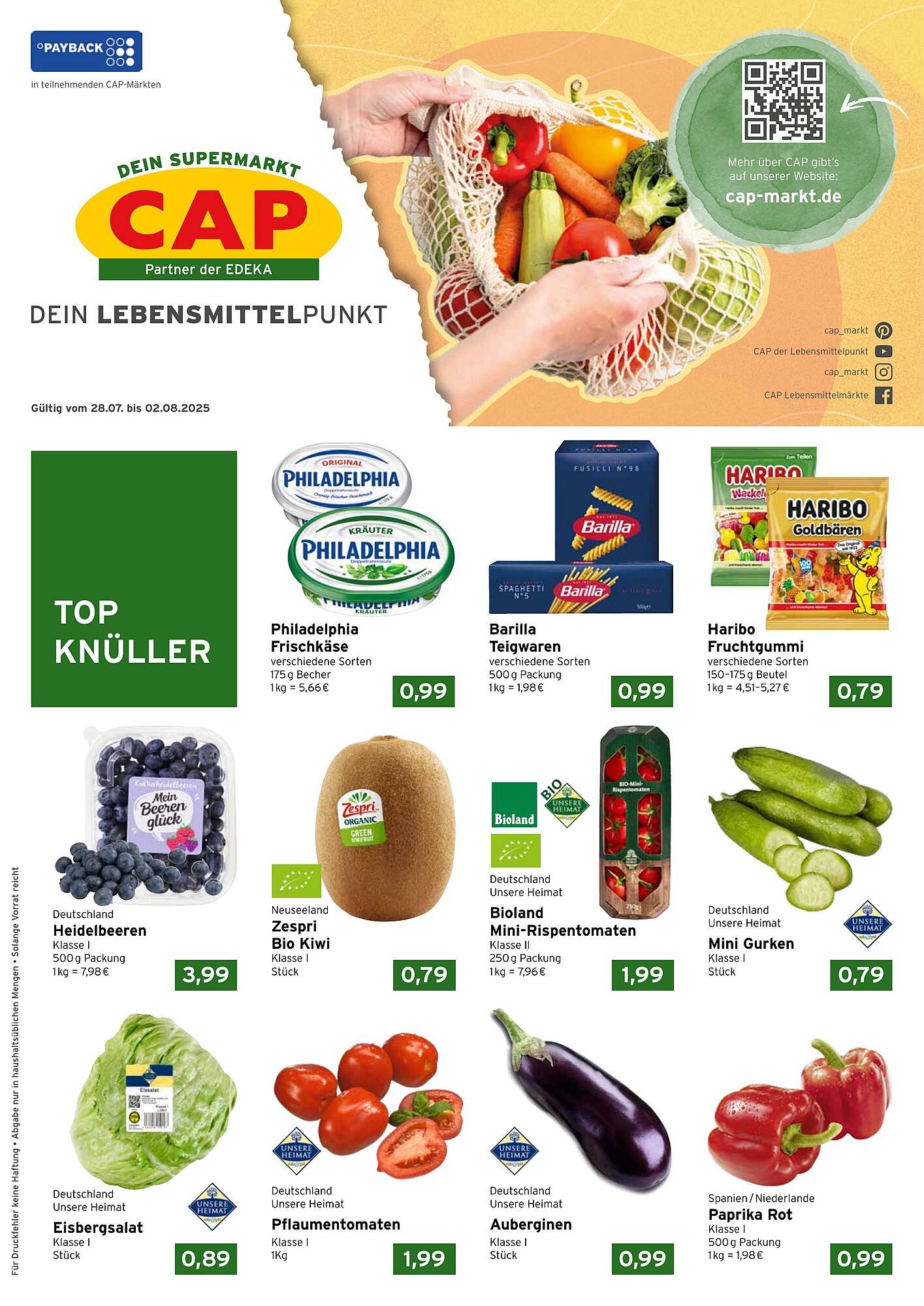 CAP Markt Prospekt (2025-07-28 - 2025-08-02) | 1