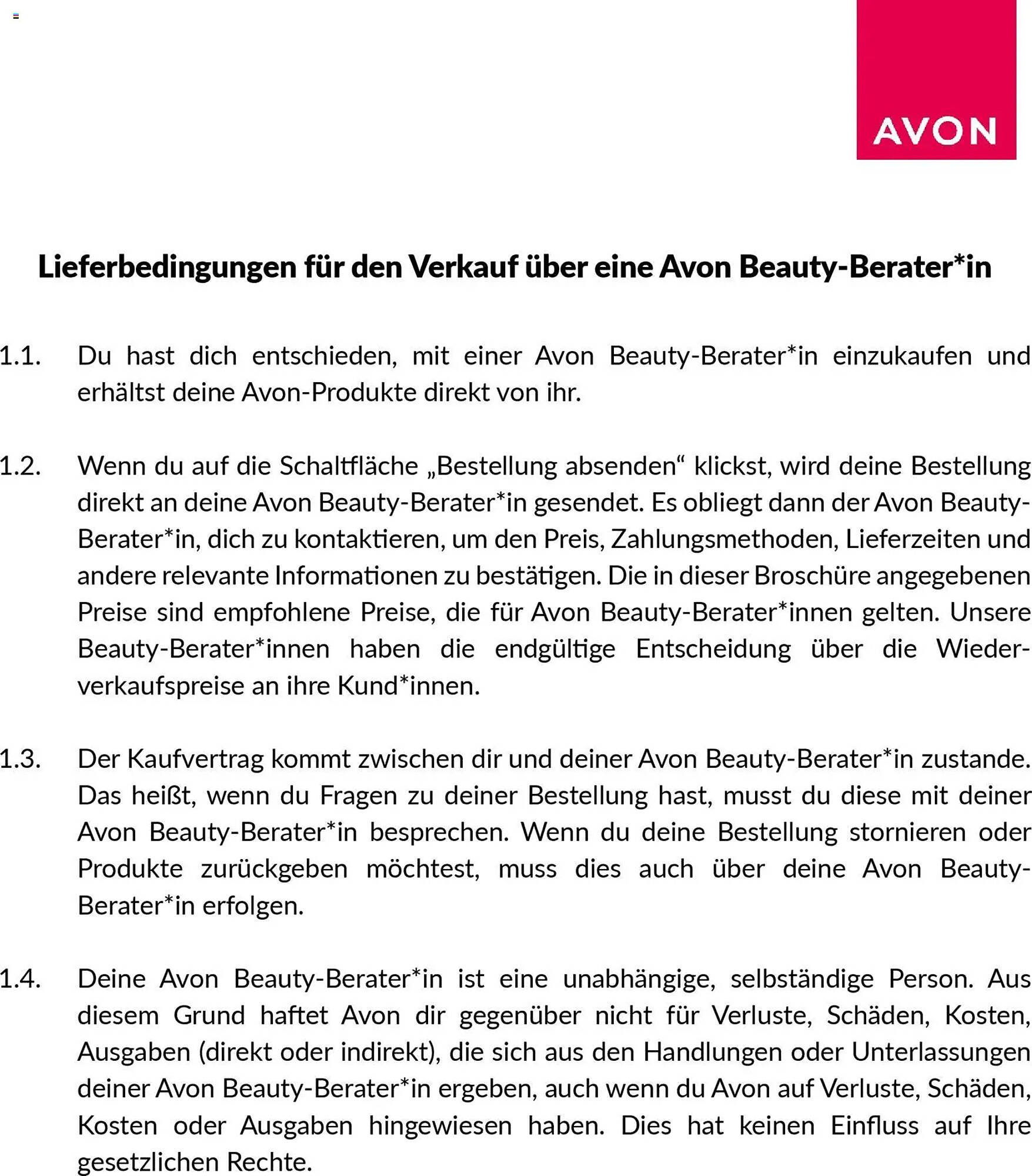 Avon Prospekt (2025-11-21 - 2025-11-23)