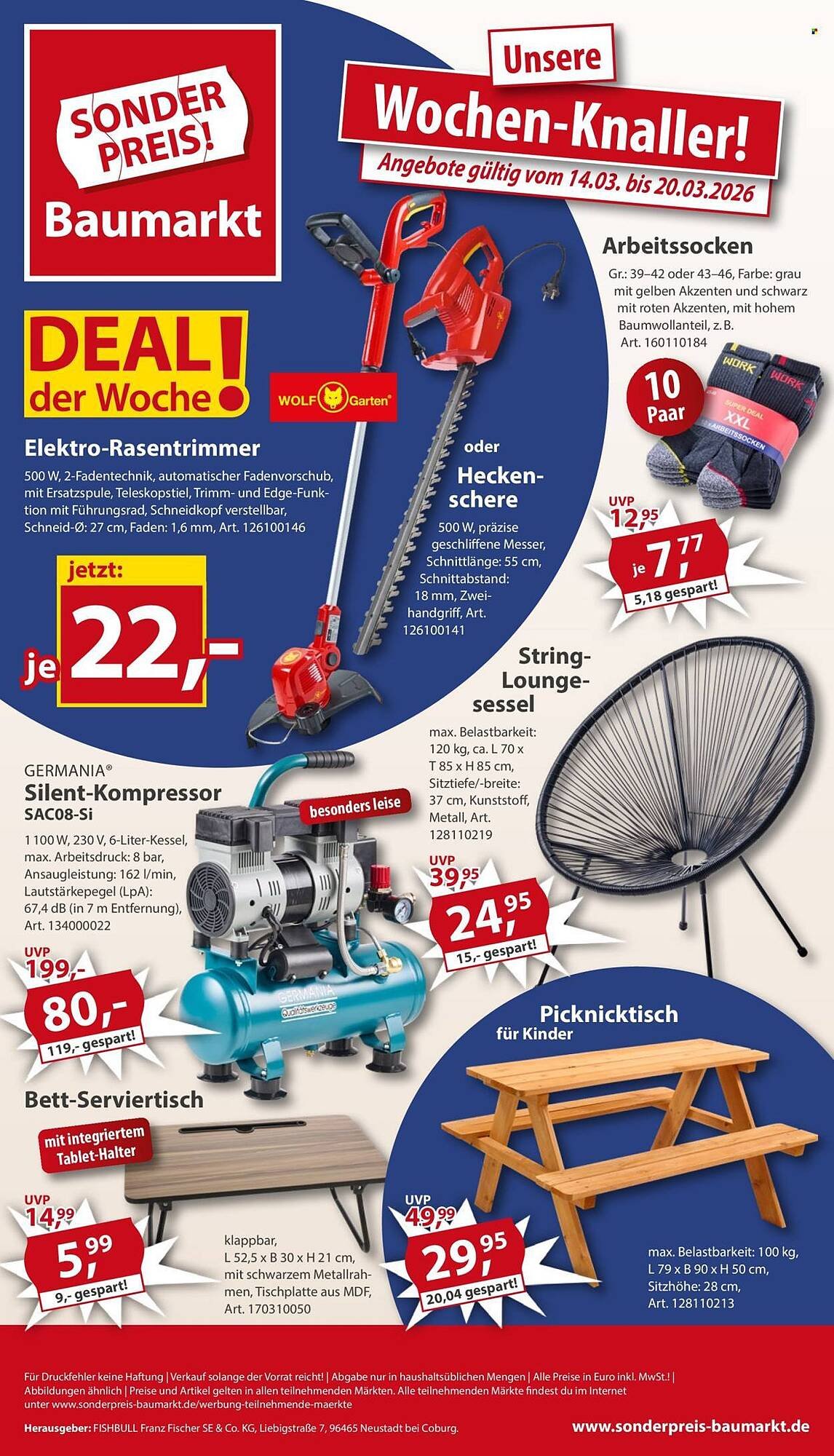 Sonderpreis Baumarkt Prospekt (2026-03-14 - 2026-03-20)
