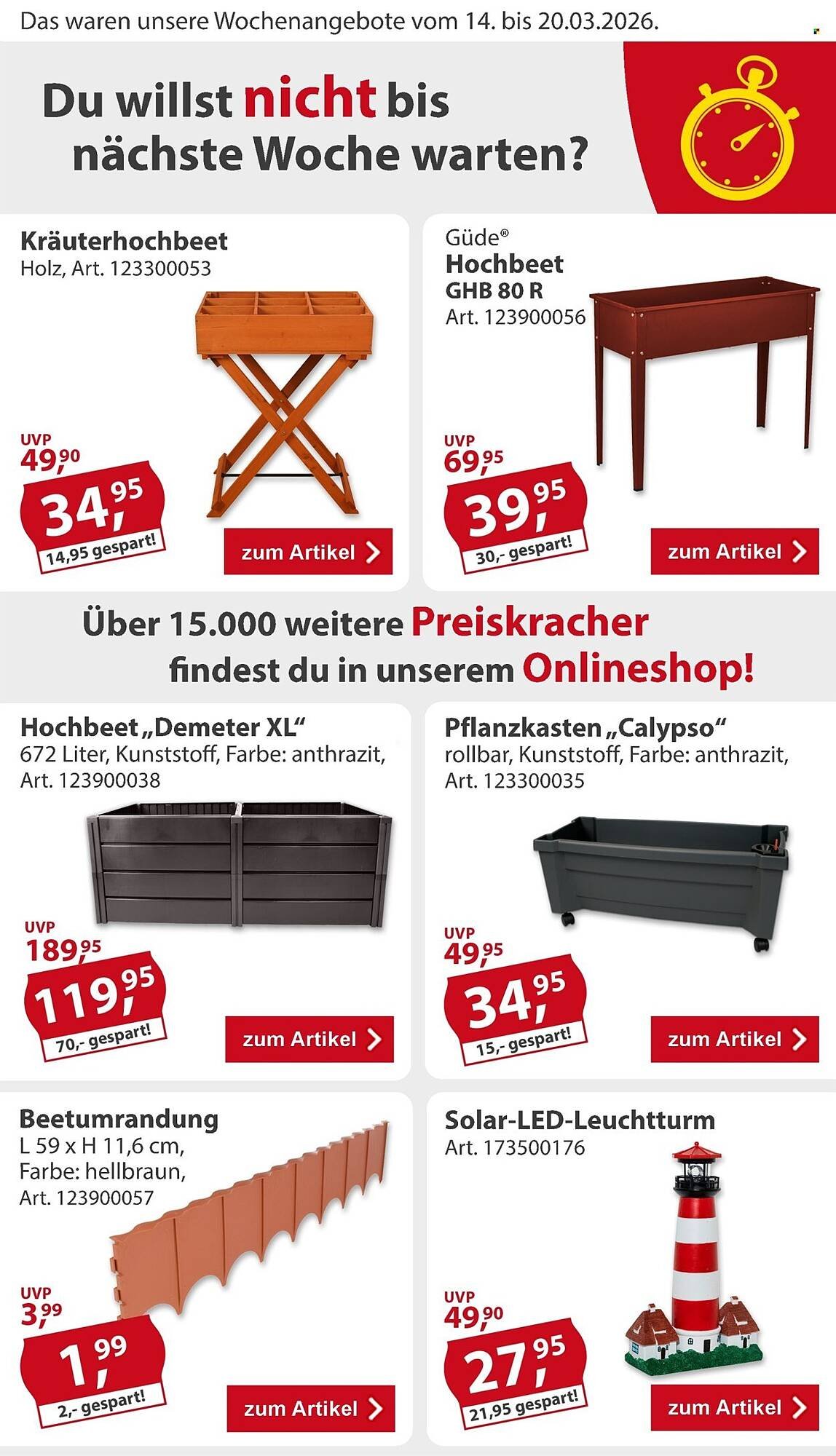 Sonderpreis Baumarkt Prospekt (2026-03-14 - 2026-03-20)