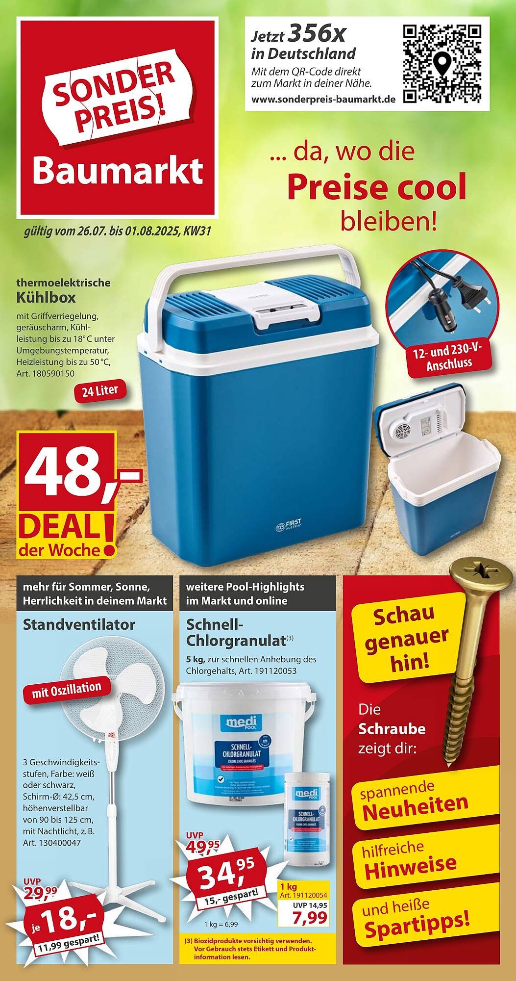Sonderpreis Baumarkt Prospekt (2025-07-26 - 2025-08-01) | 1