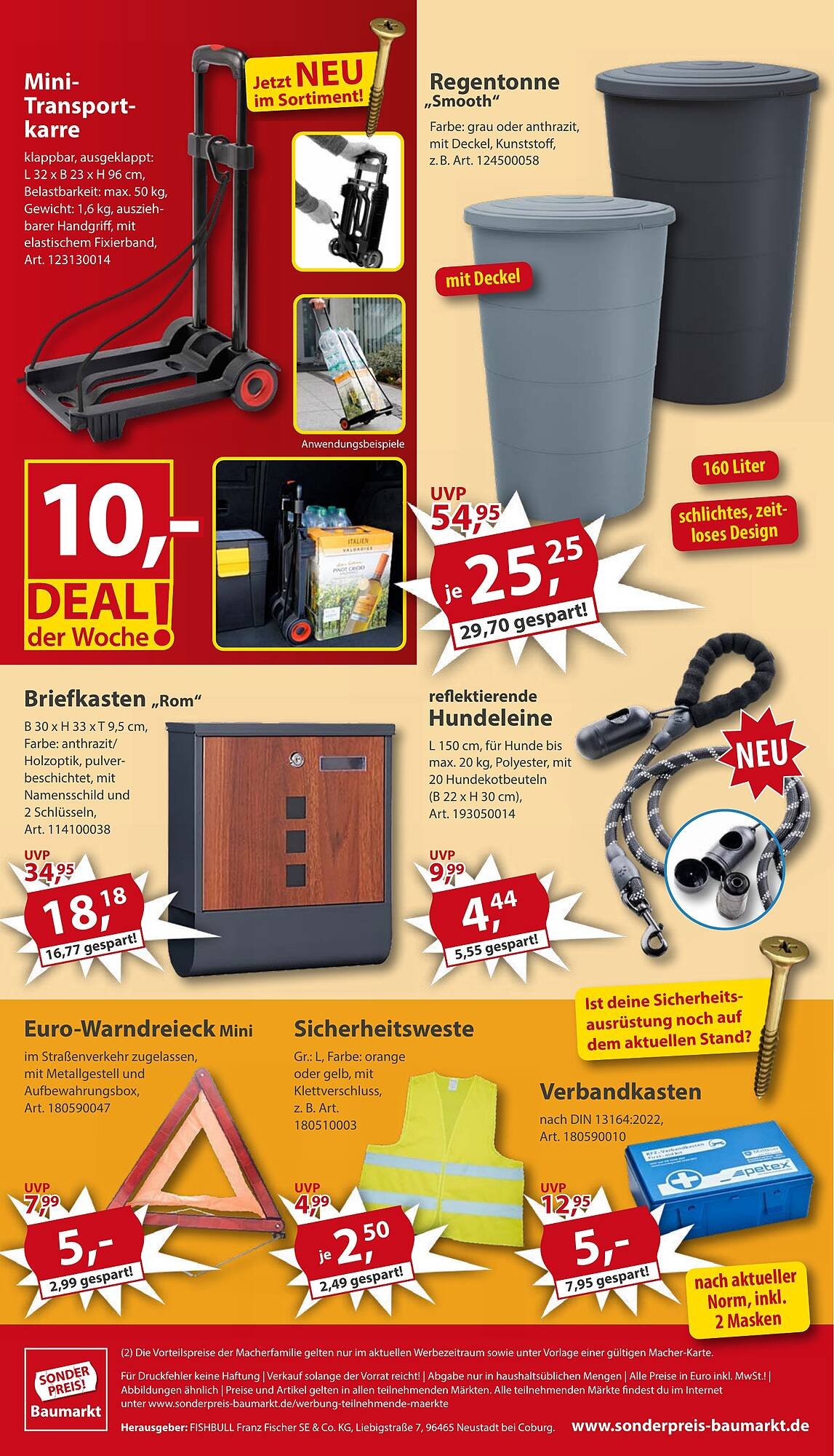 Sonderpreis Baumarkt Prospekt (2025-07-26 - 2025-08-01) | 16