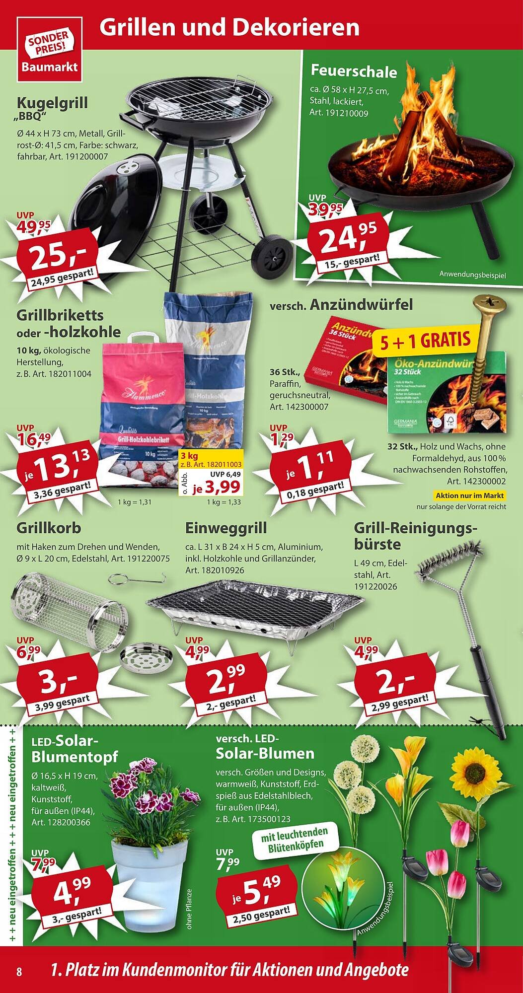 Sonderpreis Baumarkt Prospekt (2025-07-26 - 2025-08-01) | 8