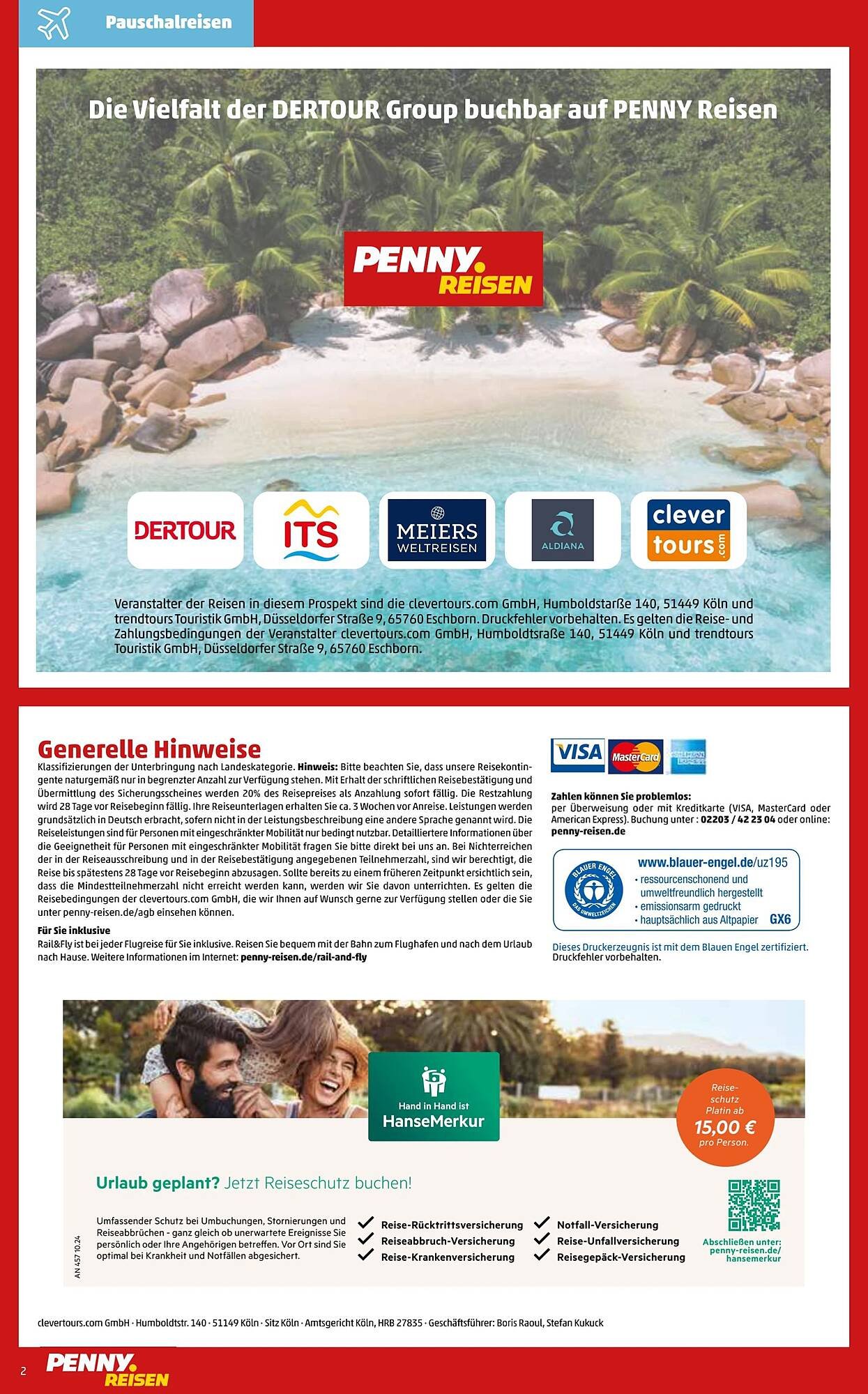 Penny Reisen Prospekt